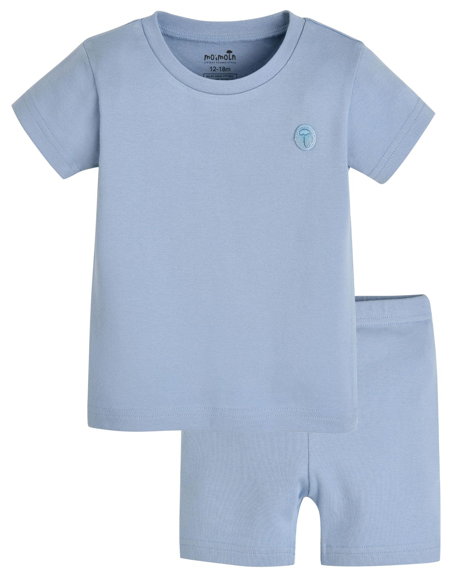 moimoln 6M-8Y Baby Toddler Pajamas Cotton Blend Summer PJs Short Sleeve Snug Fit WEBE CLOTHING