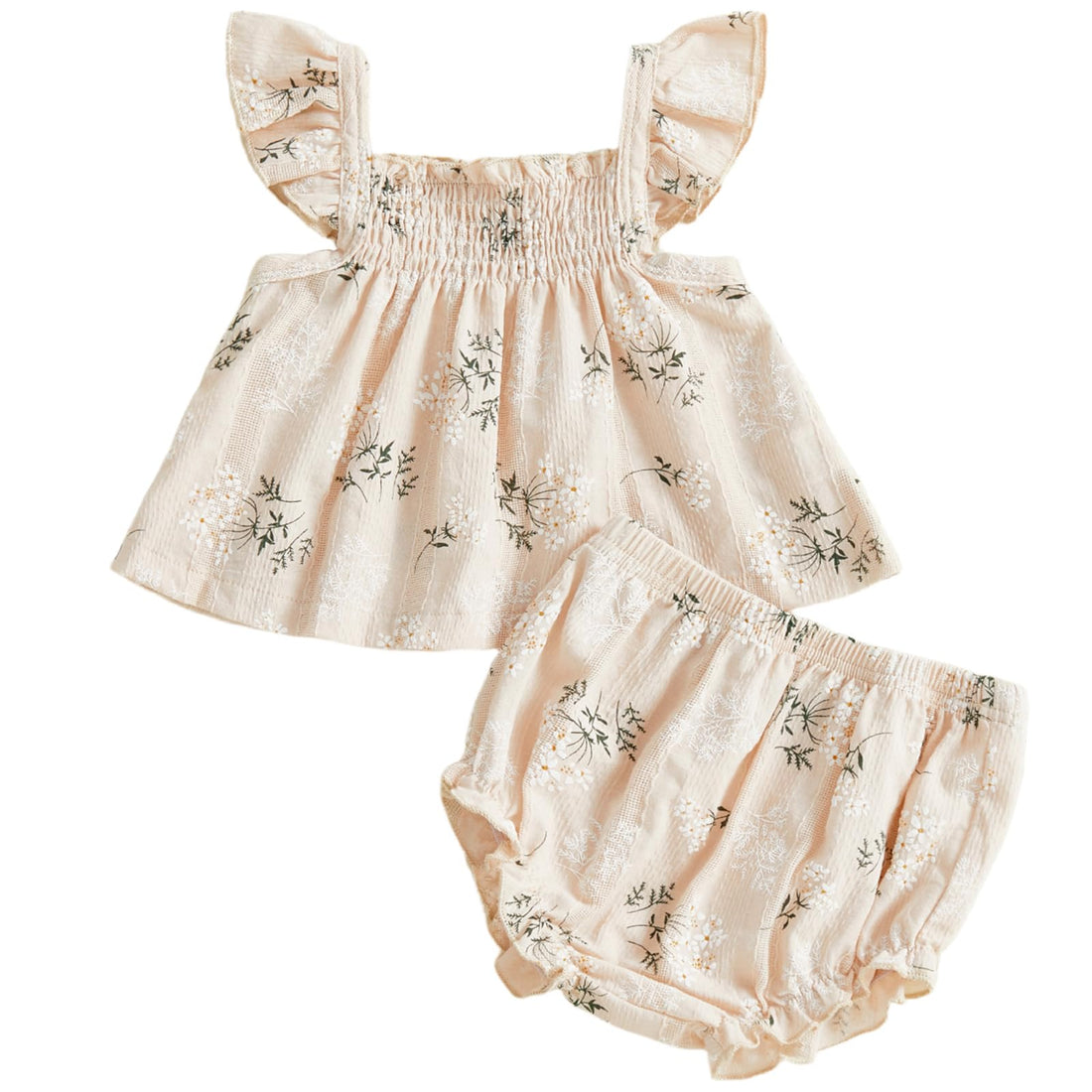 Mubineo Baby Girl Summer Clothes Cute Ruffle Tops Dress Shorts Outfits Set Infant Toddler Shirt Bloomers Princess Outfit WEBE CLOTHING