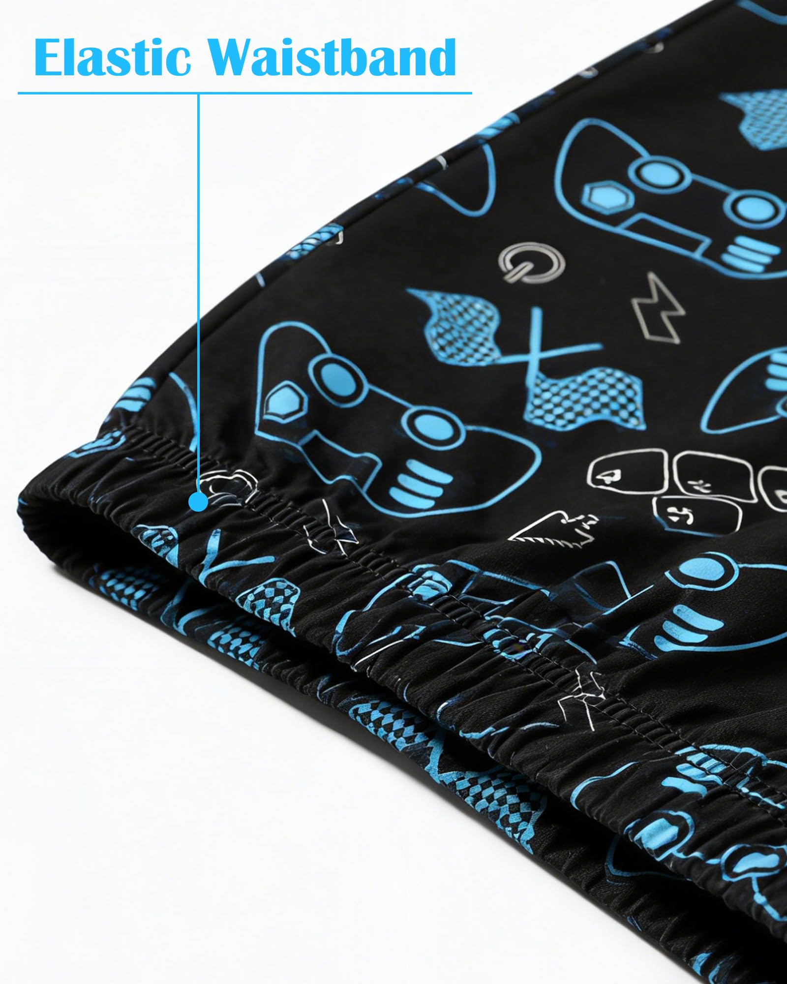 Fiodrimy Boys Pajamas Little Big Boys Short Sleeves and Pants Pajamas 2-Piece Pjs Set Kids Sleepwear Size 8-14