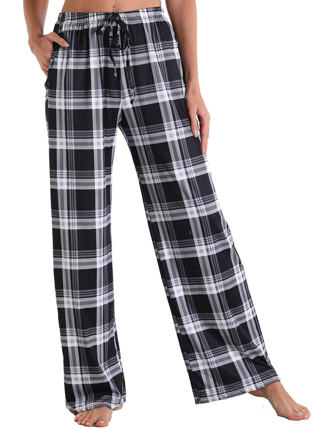X-Image Women Comfy Casual Pajama Pants with Pockets & Drawstring