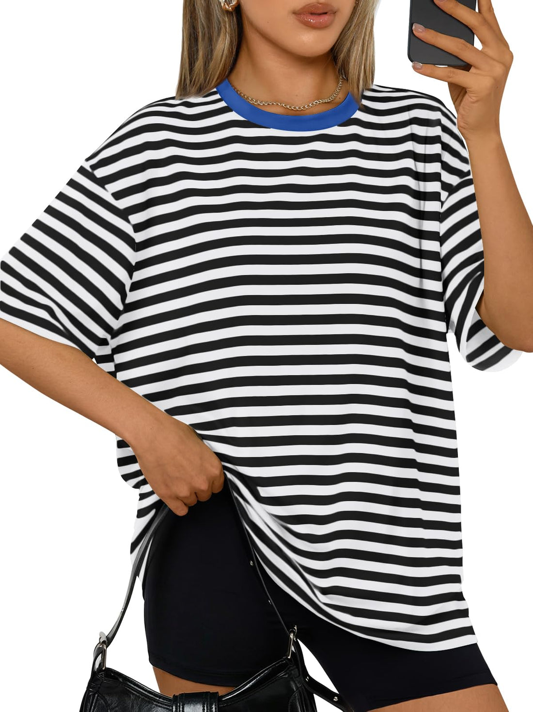 Trendy Queen Womens Oversized T-Shirts Short Sleeves Workout Tops | Casual Summer Gym Tees Plus Size Fashion Clothes 2026 WEBE CLOTHING