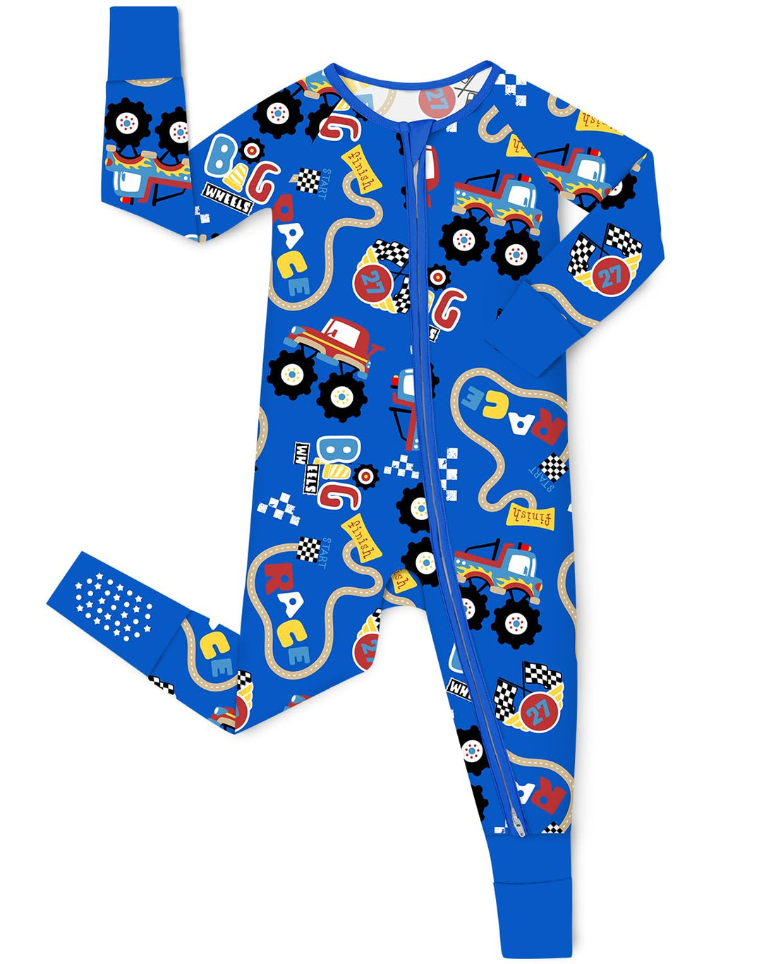 babee Reshinee Bamboo Viscose Baby Convertible Footie Pajama, Sleep & Play Footed Zipper Pajamas for Baby Boys & Girls