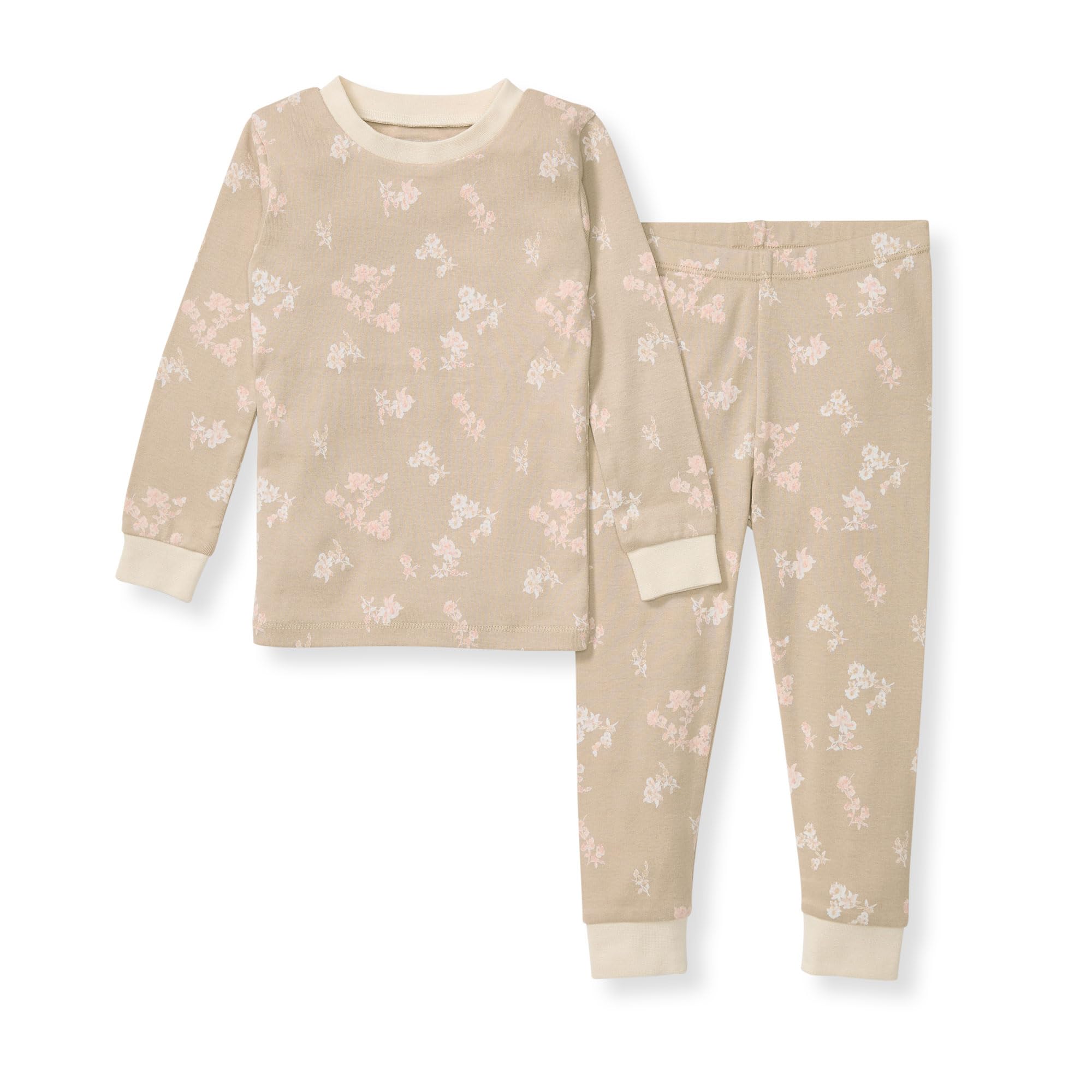 Burt's Bees Baby Organic Cotton Pajamas for Girls,100% Cotton Pajama Set
