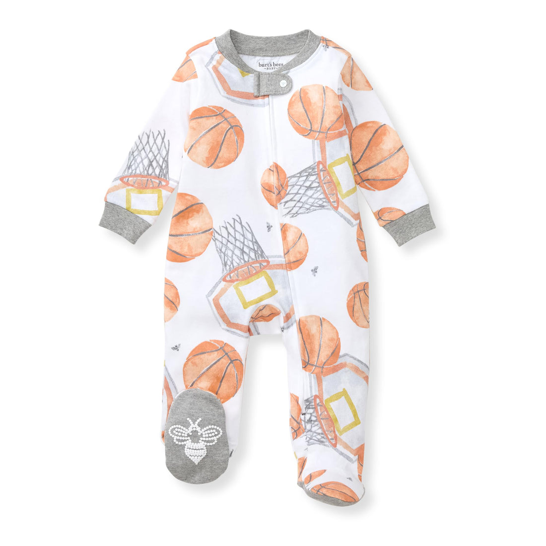Burt's Bees Baby Organic Cotton Sleep and Play Footed Pajamas for Boys