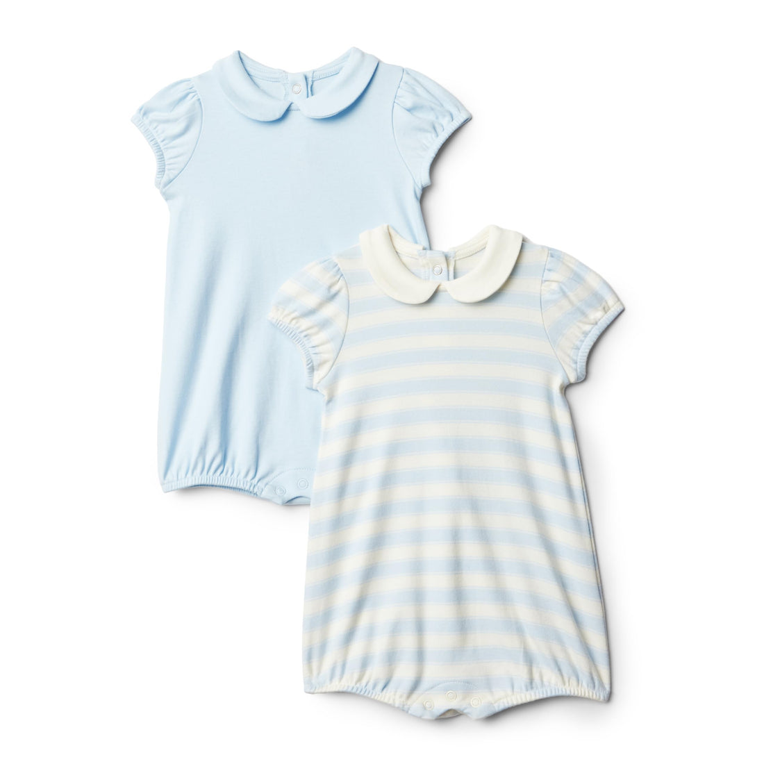Amazon Essentials x Sofia Grainge Baby Girls' Cotton Short Sleeve Romper with Peter Pan Collar WEBE CLOTHING