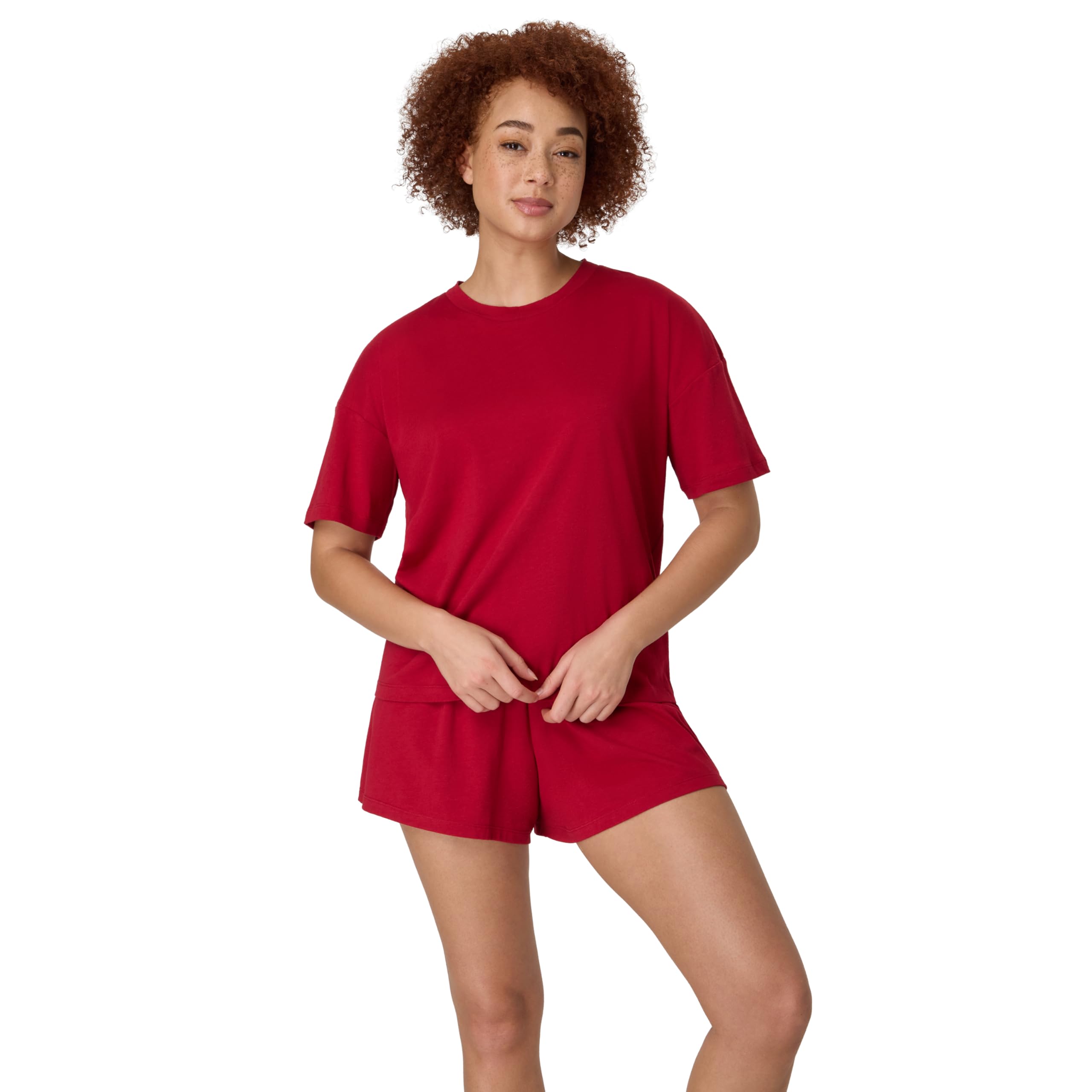 Hanes Women's Pajamas Set, Comfywear Pajamas for Women Set, Originals SupertSoft Loungewear, T-Shirt & Sleep Shorts