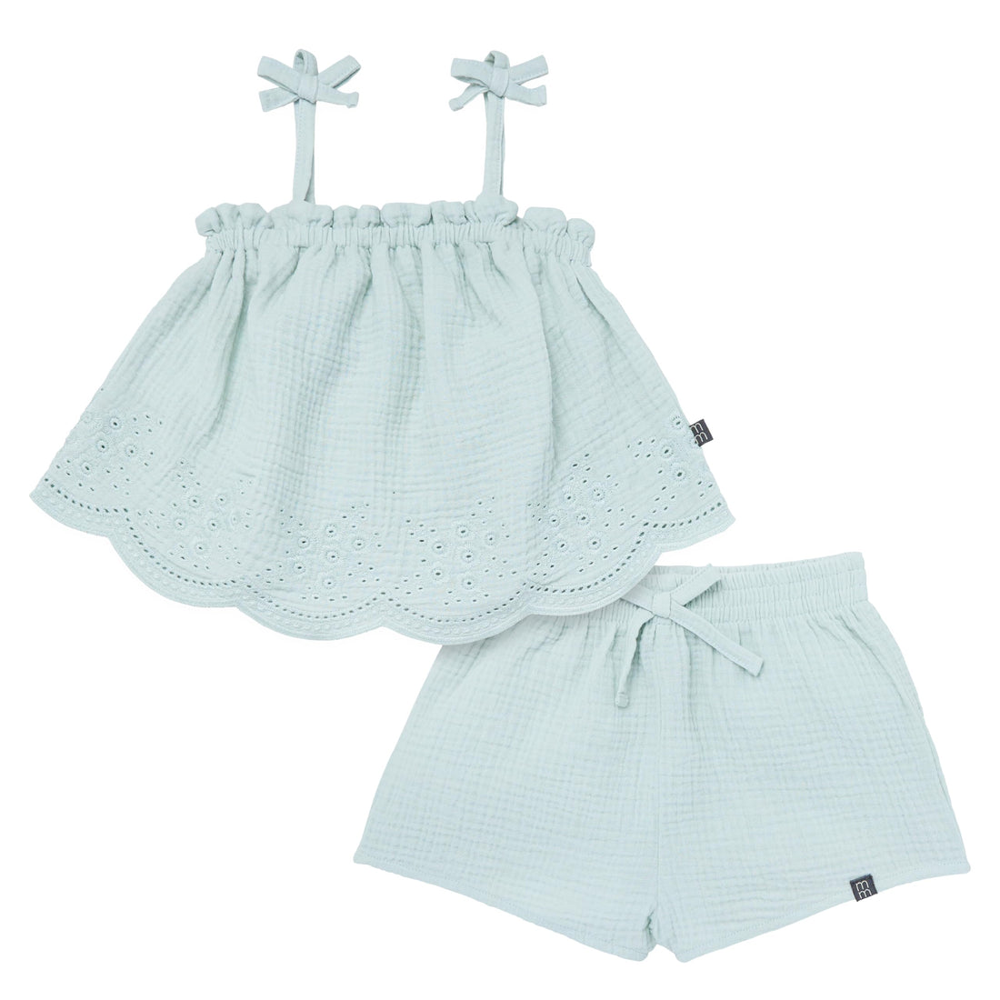 Modern Moments by Gerber Baby Girls' 2-piece Gauze Top & Short Set WEBE CLOTHING