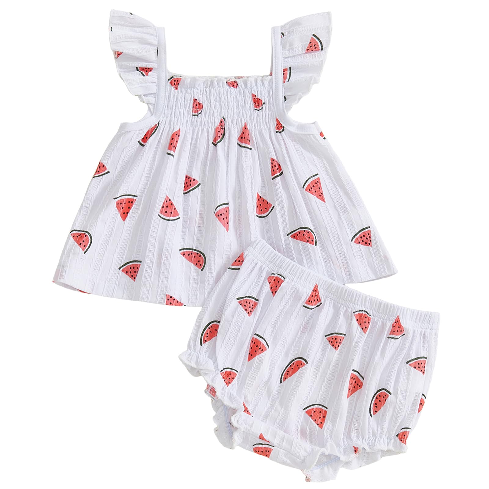 Mubineo Baby Girl Summer Clothes Cute Ruffle Tops Dress Shorts Outfits Set Infant Toddler Shirt Bloomers Princess Outfit WEBE CLOTHING