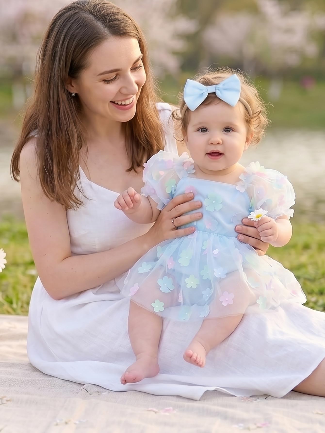 Baby Girl Summer Clothes Outfits Flutter Sleeve Denim Heart Romper One Piece Jumpsuit Bodysuit WEBE CLOTHING