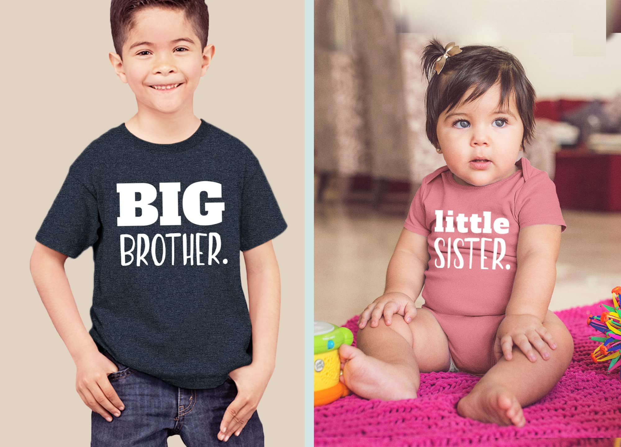 Unordinary Toddler Big Brother Little Sister Outfits brother sister Sibling Matching Baby Newborn Girl Set WEBE CLOTHING
