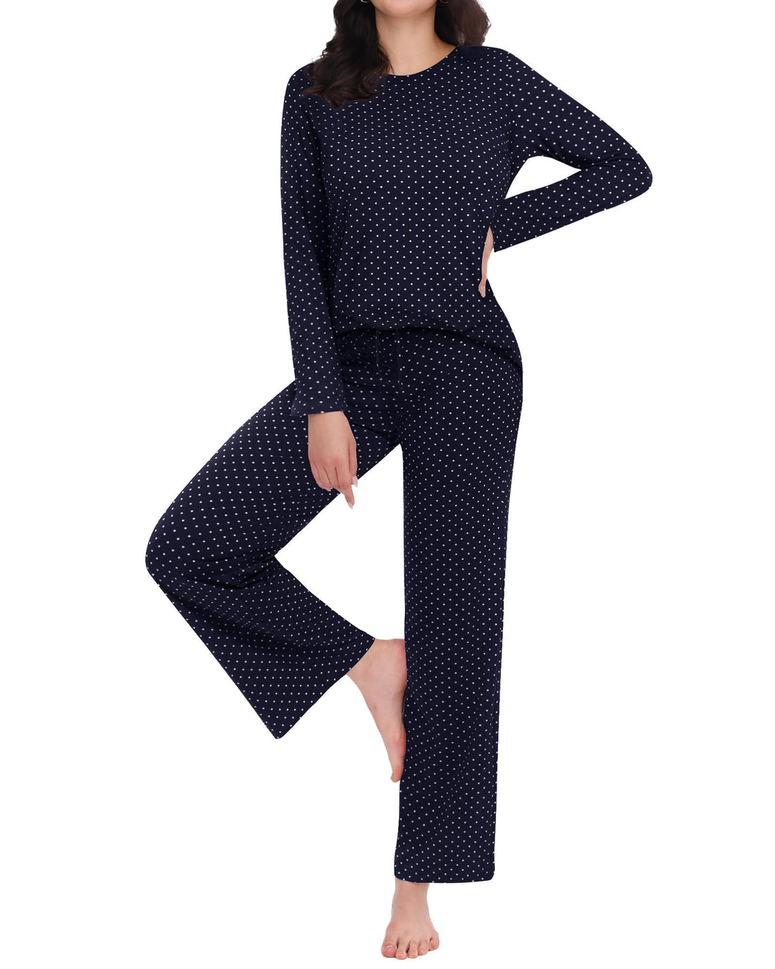 ZOOSIXX Womens Pajama Sets - Soft 2 Piece Lounge Sets for Women, Long Sleeve Sleepwear & Loungewear Pjs Set WEBE CLOTHING