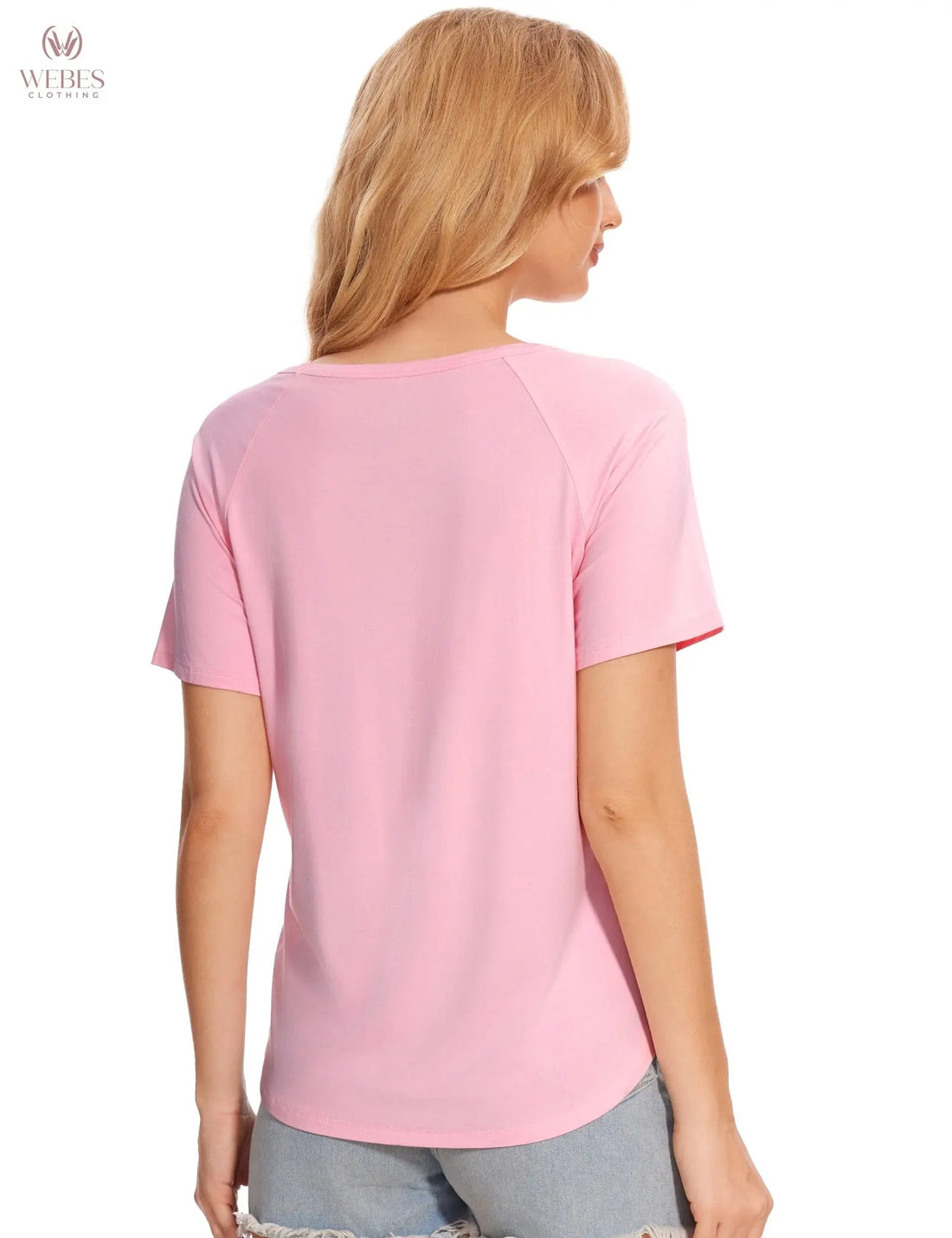 GYS Womens Pajama Tops Short Sleeve Shirts Summer Comfy Crew Neck Sleep T-Shirt