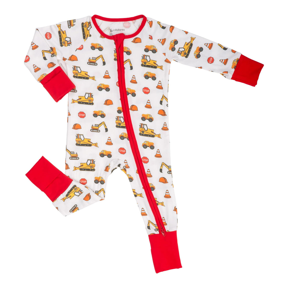 LollyBanks Baby Pajamas, Long Sleeve Baby Romper with 2-Way Zipper, 95% Viscose from Bamboo and 5% Spandex, Infant Sleepers