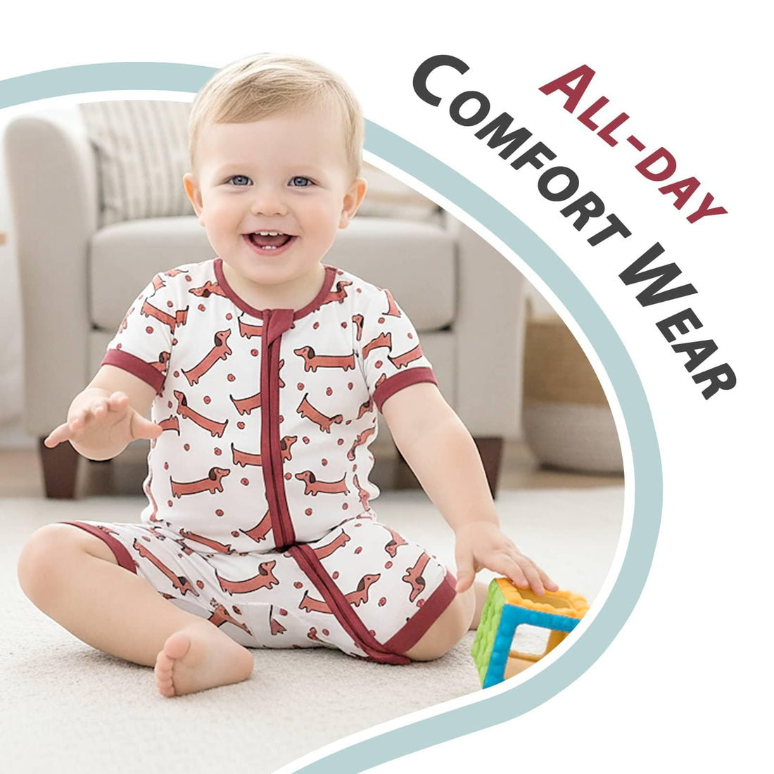 OPAWO Bamboo Baby Pajamas 3 Pack, Double Zipper Bamboo Sleepers for Baby Boy Girl Romper, Toddler Summer Clothes Outfit 0-24M WEBE CLOTHING