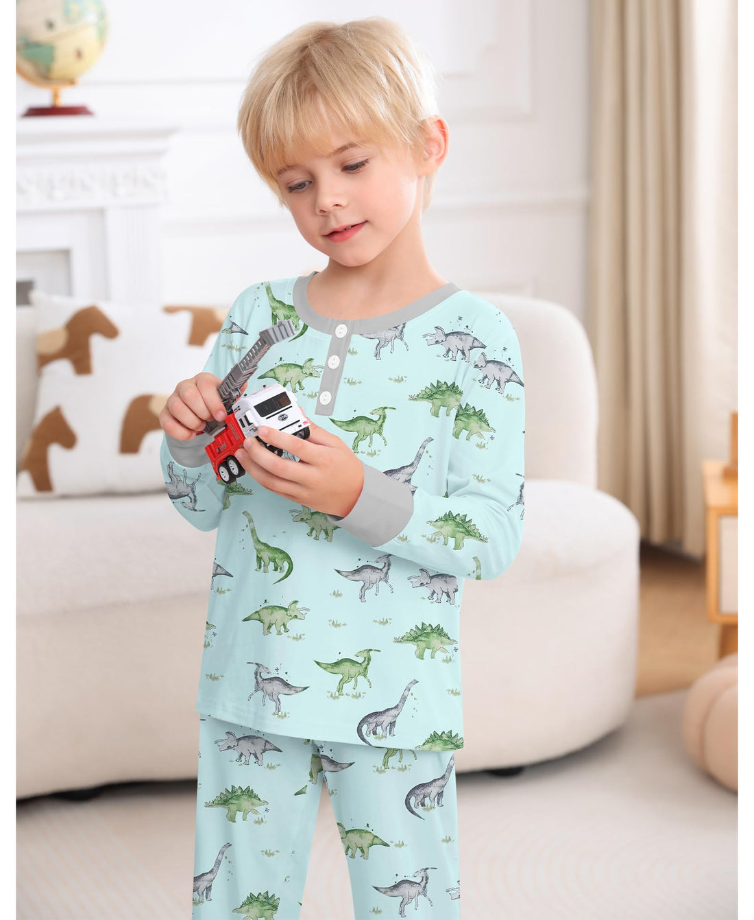 SWOMOG Girls Pajama Set Short Sleeve Tops & Ruffled Shorts with Pocket 2 Piece Summer Pajamas for Kids Size 6-15