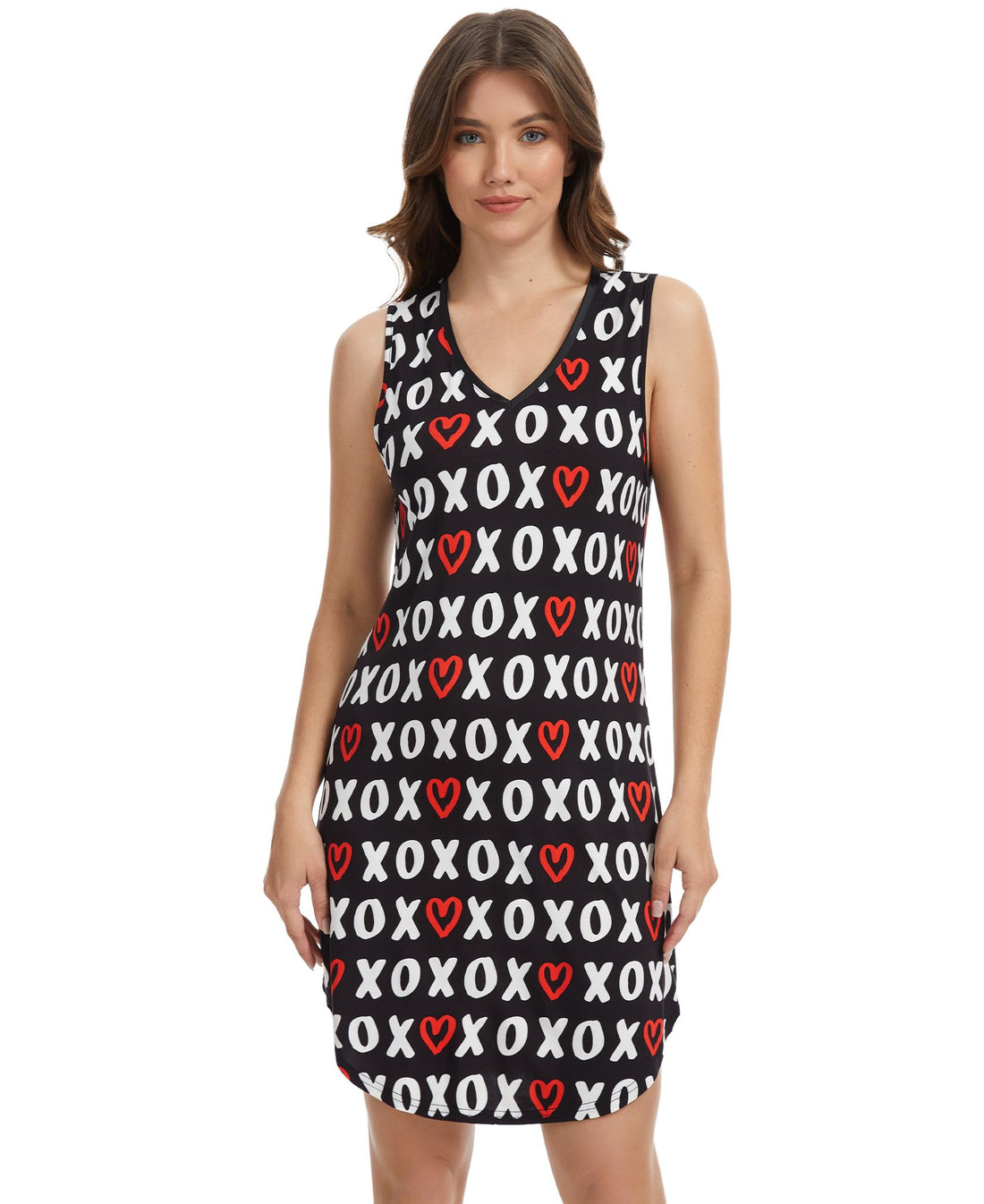 LazyCozy Bamboo Viscose Nightgowns for Women, Soft Sleeveless Night Shirts | V-Neck Tank Sleep Shirt, Short Night Dress Pajamas, Cooling, Moisture-Wicking Sleepwear for Hot Sleepers, Night Sweats WEBE CLOTHING