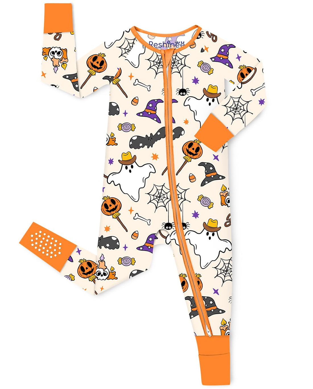 babee Reshinee Bamboo Viscose Baby Convertible Footie Pajama, Zipper Pajamas for Baby Boys & Girls, Sleep & Play Footed