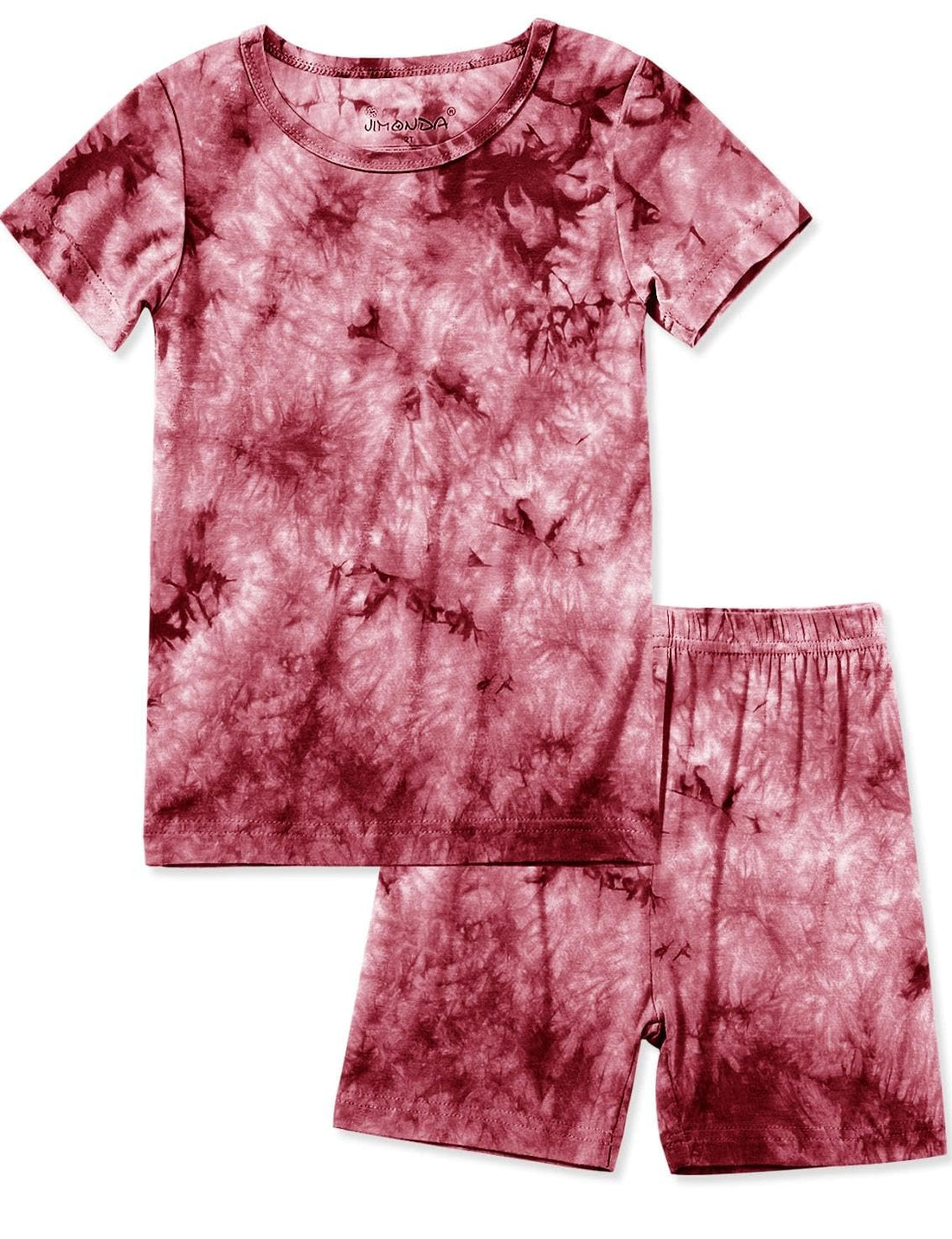 Jimonda Baby/Toddler Soft Sleepwear Short sleeve Kids Cool Pajama Outdoor 2-Piece Shirt&Shorts Casual sets Tie Dye PJ