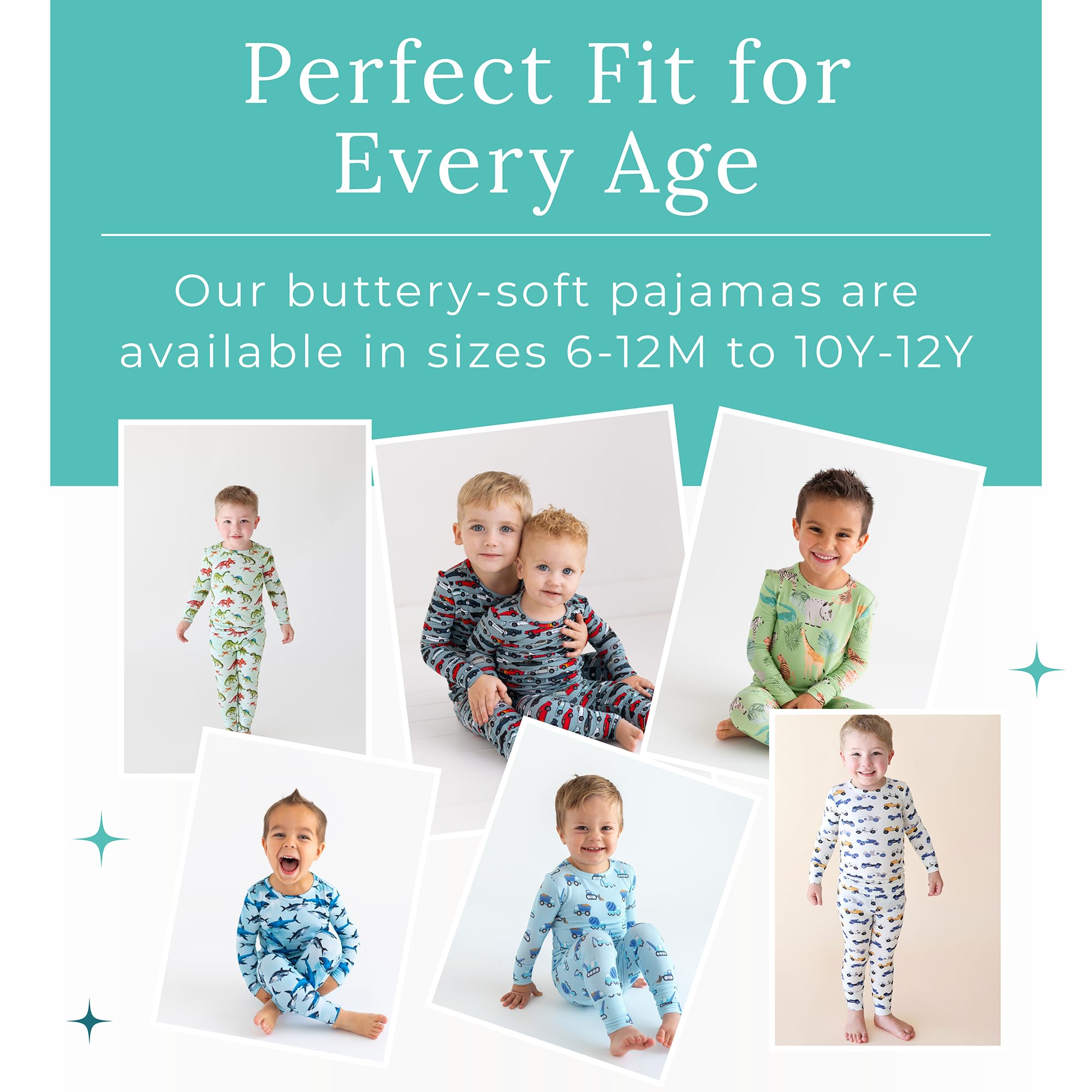 Posh Peanut Boys Pajamas - PJs for Kids Made of Soft Viscose from Bamboo, Long Sleeve Toddler PJs & Matching Boys Pajama Sets WEBE CLOTHING