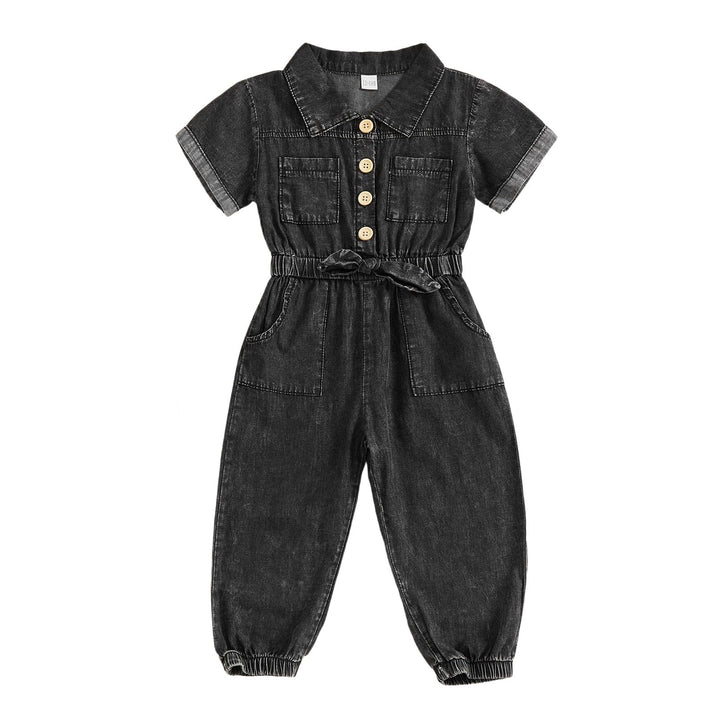 Summer Toddler Girl Jumpsuit Shorts Little Girl Overalls Clothes Baby Jean Romper Jumpsuit One Piece Outfit WEBE CLOTHING