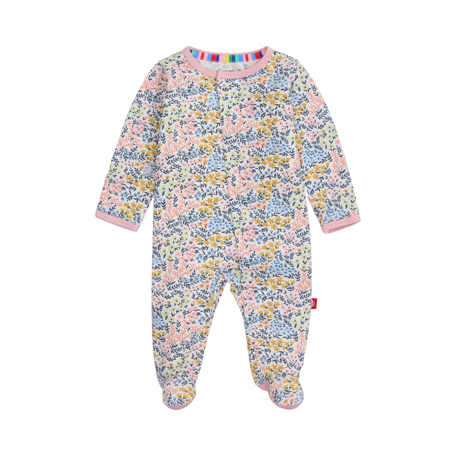 Magnetic Me Girls Modal Magnetic Baby Footie Pajamas | Silky Soft Modal Fabric | Baby Sleepers Available Sizes PRE - 24M WEBE CLOTHING
