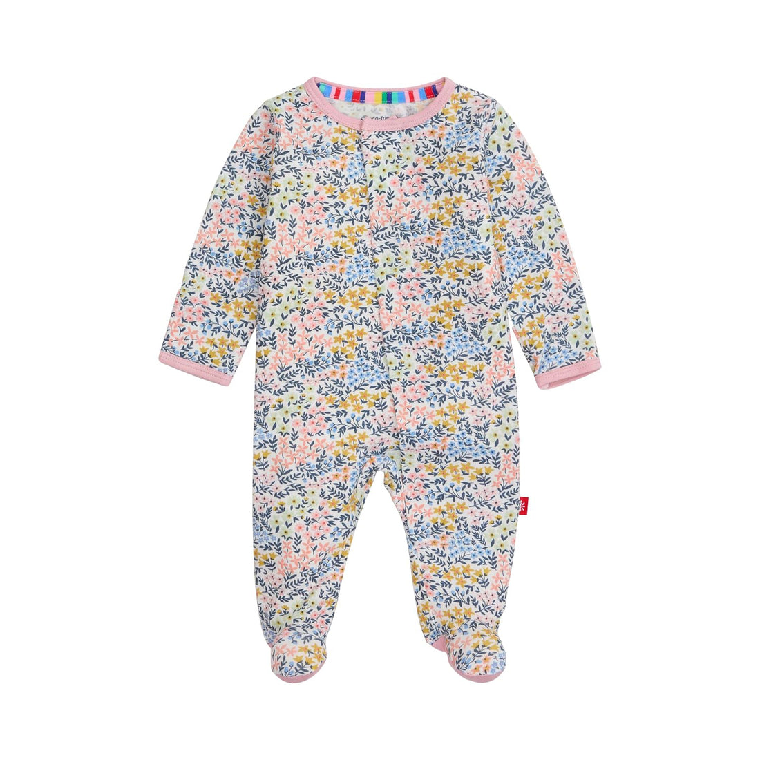 Magnetic Me Girls Modal Magnetic Baby Footie Pajamas | Silky Soft Modal Fabric | Baby Sleepers Available Sizes PRE - 24M WEBE CLOTHING