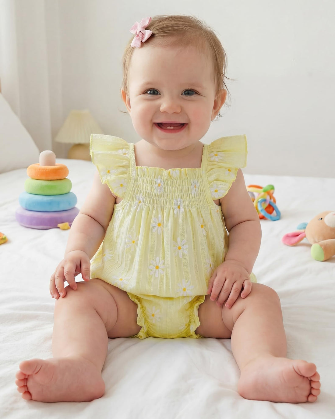 Jecson Newborn Baby Girl Summer Clothes Infant Girl Outfits Sleeveless Ruffle Top and Bloomers Shorts Set 0 3 6 12 Month WEBE CLOTHING