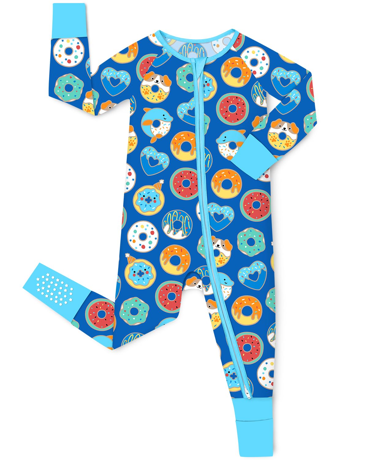 babee Reshinee Bamboo Viscose Baby Convertible Footie Pajama, Sleep & Play Footed Zipper Pajamas for Baby Boys & Girls