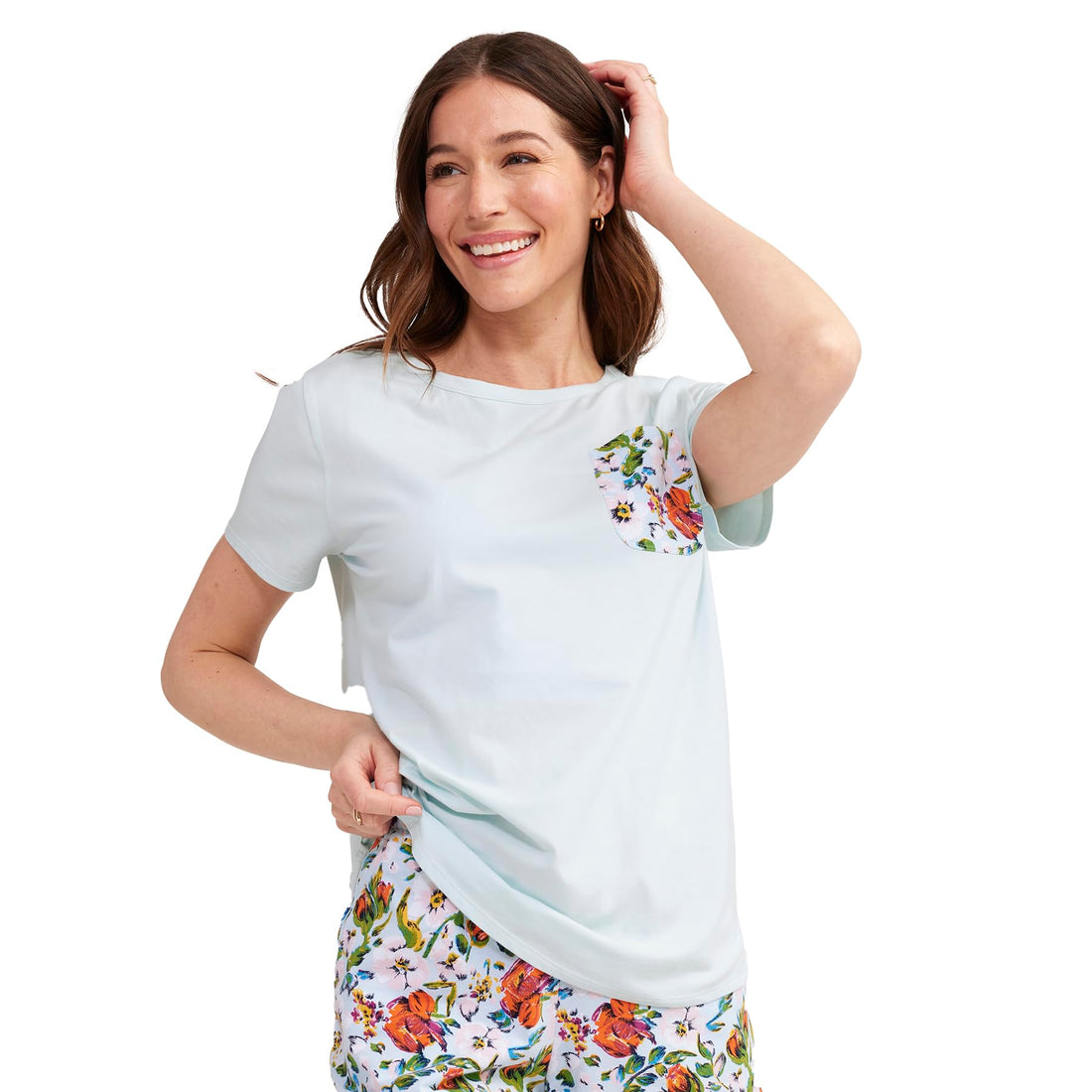 Vera Bradley Women's Cotton Short Sleeve Crewneck Pajama T-Shirt WEBE CLOTHING