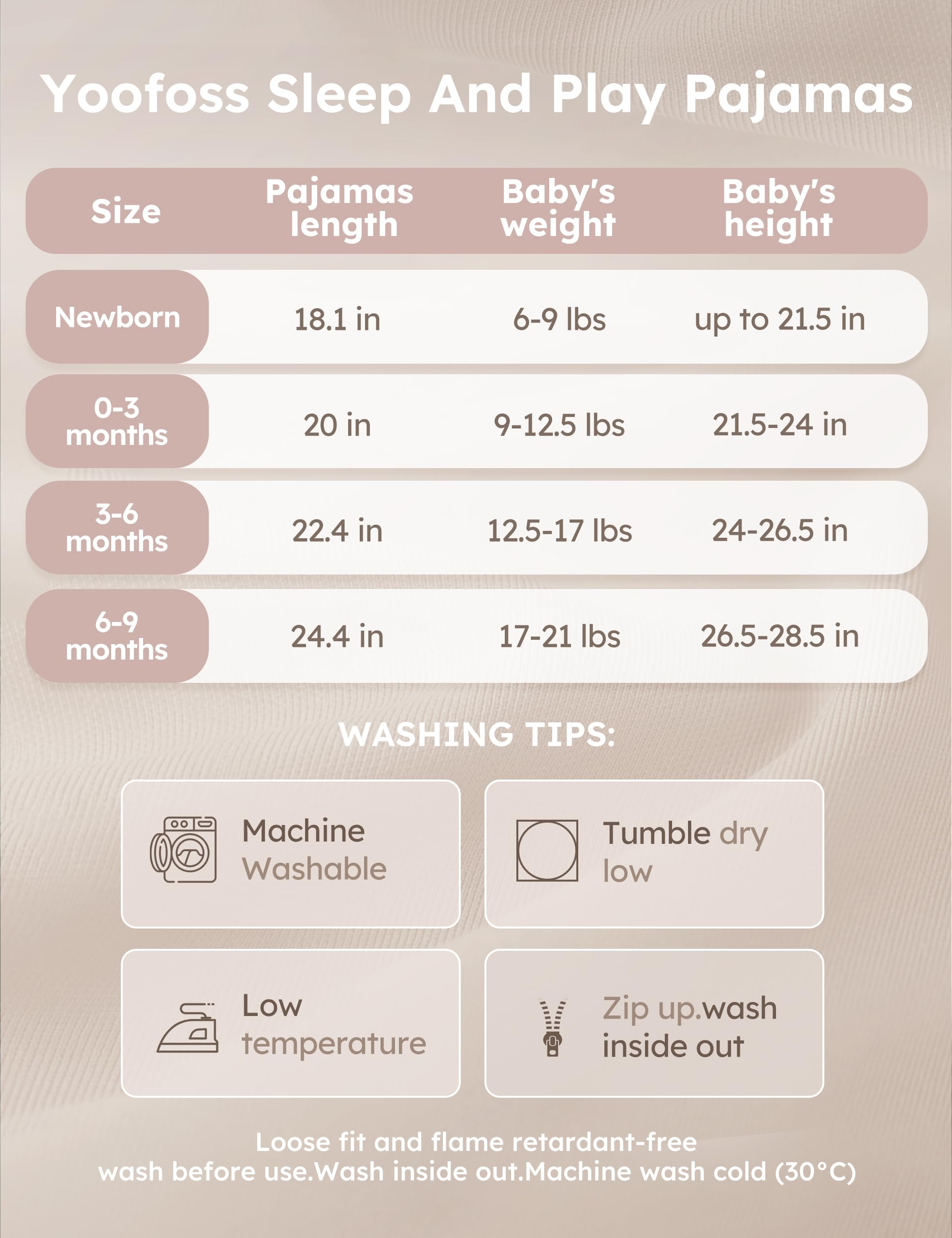 Yoofoss Rayon Made From Bamboo Baby Pajamas 3pcs Newborn Sleepers For Boy Girl Clothes, 0-3 3-6 6-9 Months Footed Pjs