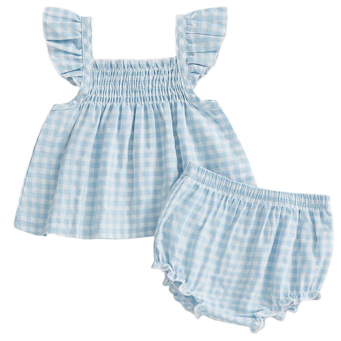 Mubineo Baby Girl Summer Clothes Cute Ruffle Tops Dress Shorts Outfits Set Infant Toddler Shirt Bloomers Princess Outfit WEBE CLOTHING