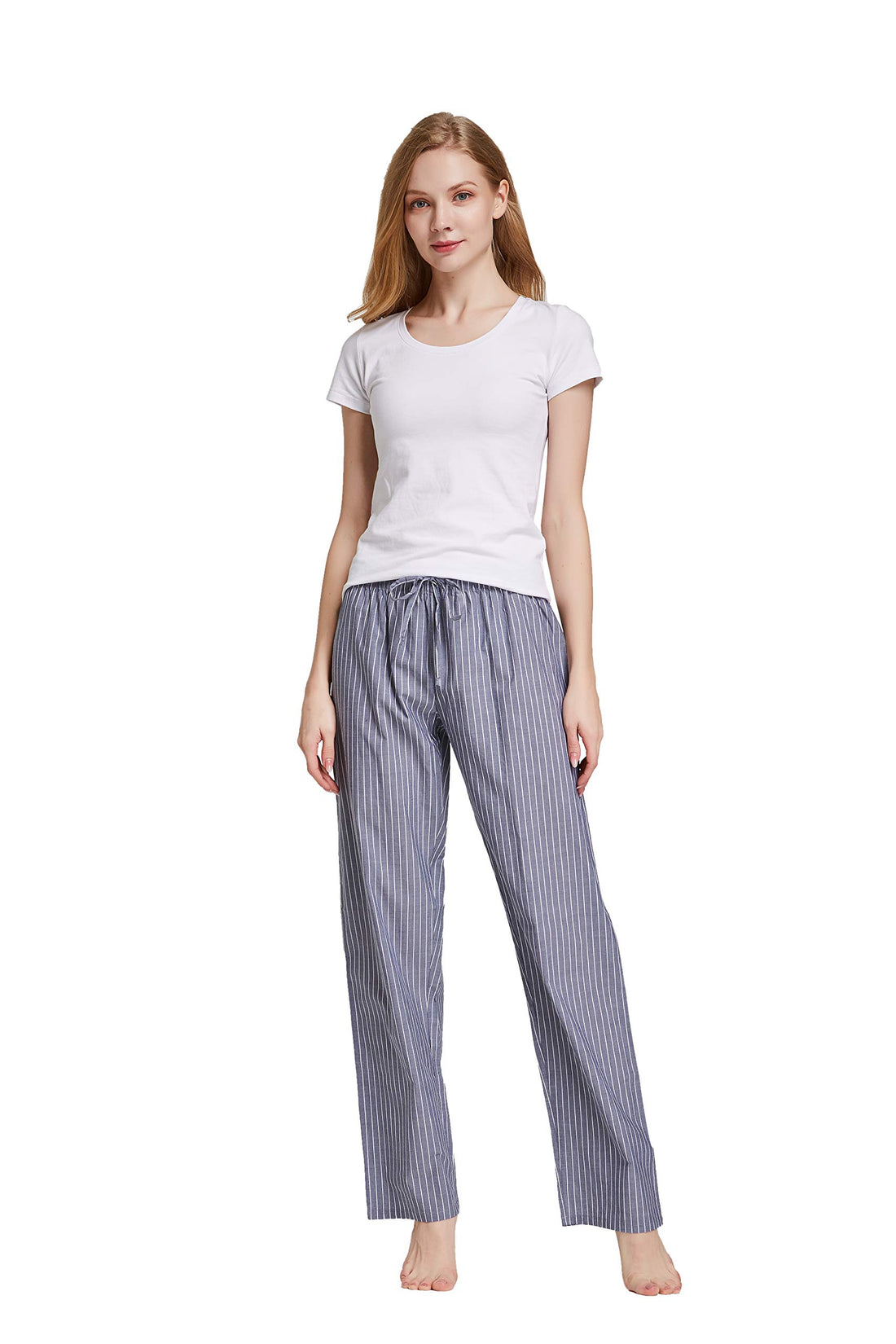CYZ Women's 100% Cotton Woven Poplin Sleep Pajama Pants