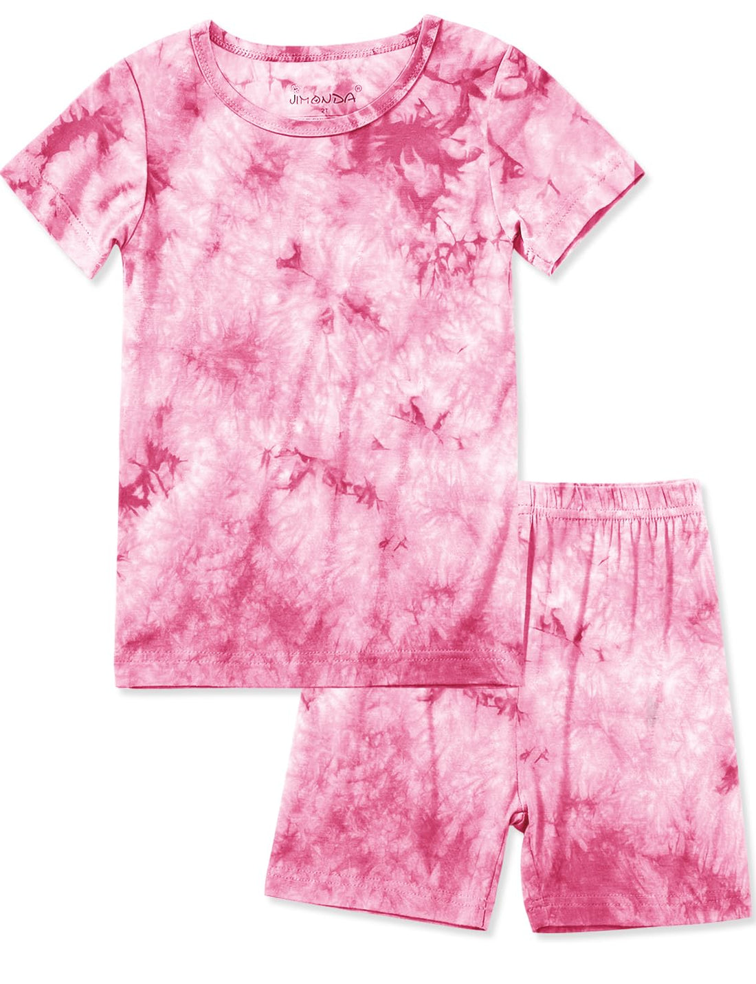 Jimonda Baby/Toddler Soft Sleepwear Short sleeve Kids Cool Pajama Outdoor 2-Piece Shirt&Shorts Casual sets Tie Dye PJ