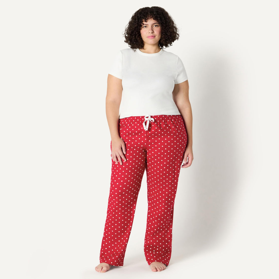 Amazon Essentials Women's Relaxed-Fit Brushed Flannel Pajama Sleep Pant with Drawstring