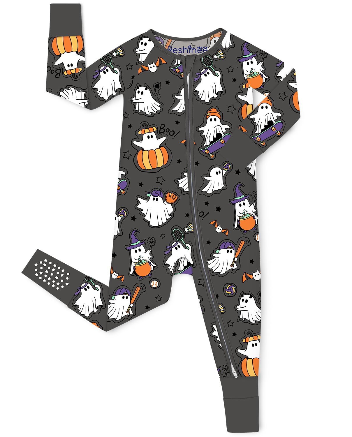 babee Reshinee Bamboo Viscose Baby Convertible Footie Pajama, Sleep & Play Footed Zipper Pajamas for Baby Boys & Girls