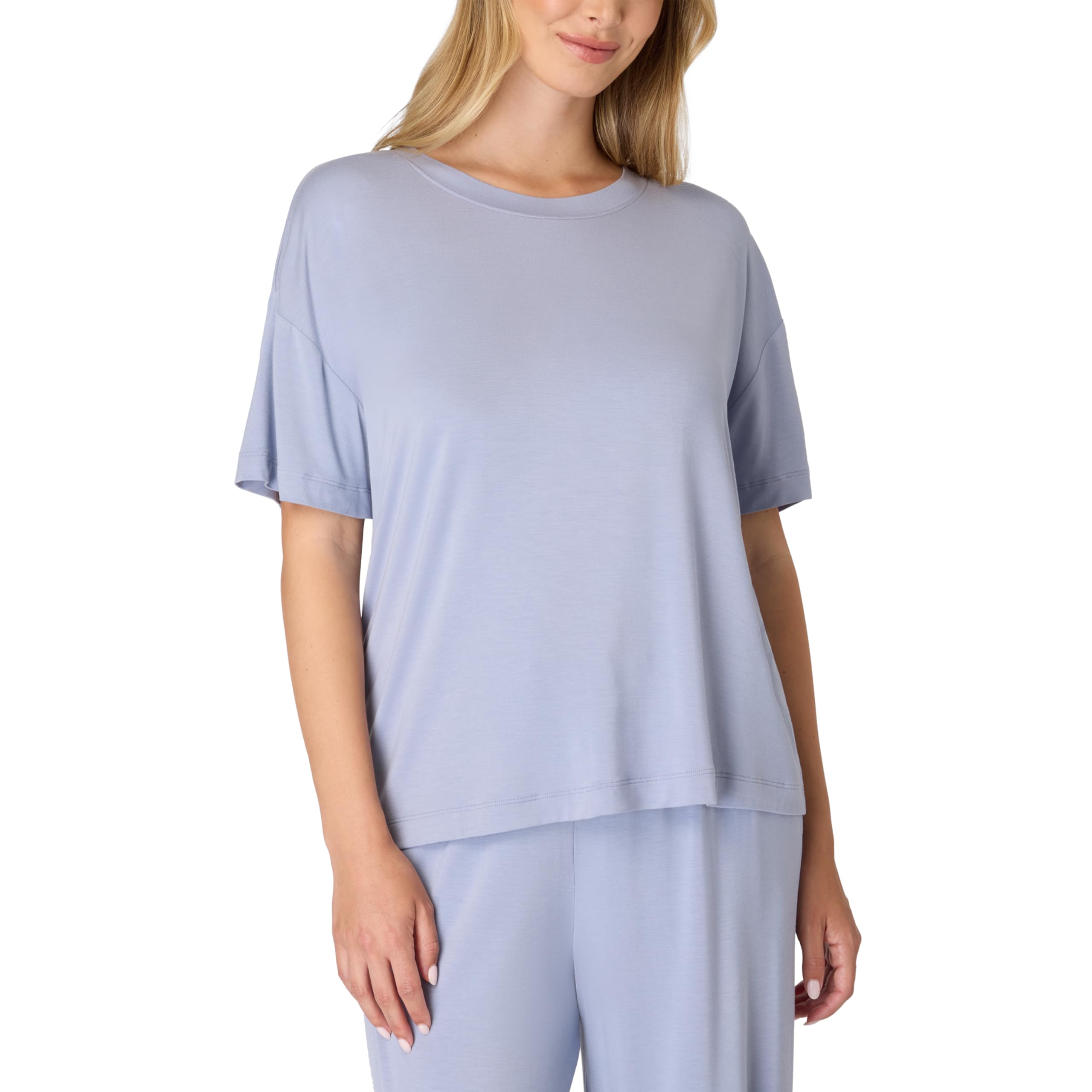 Bali Women's Sleepwear T-Shirt, Breathe Short-Sleeve Pajama Tee, Boxy Sleepwear Tee for Women WEBE CLOTHING