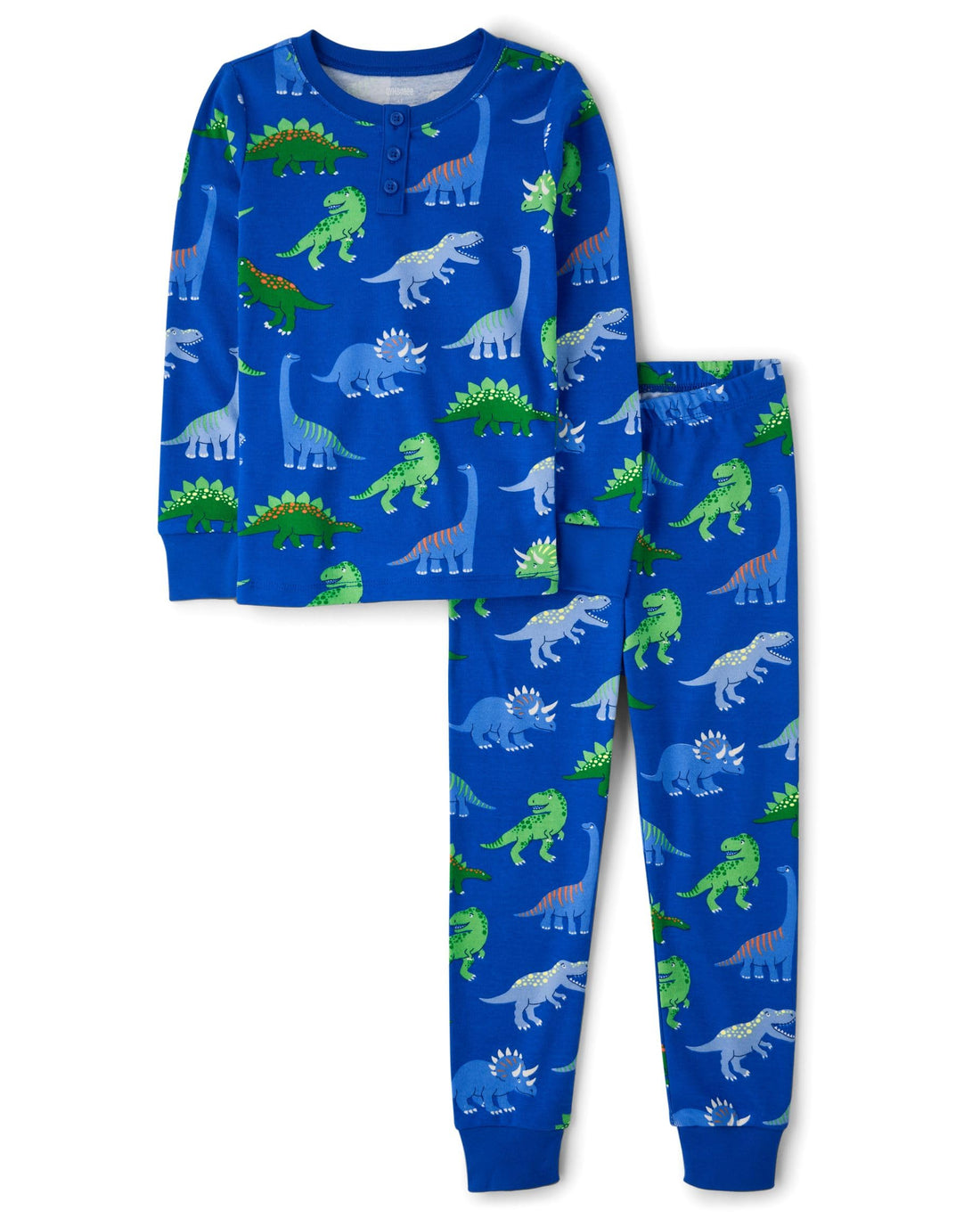 Gymboree Kids' And Toddler 100% Cotton Henley Long Sleeve Top and Pants, Gymmies Pajama Set