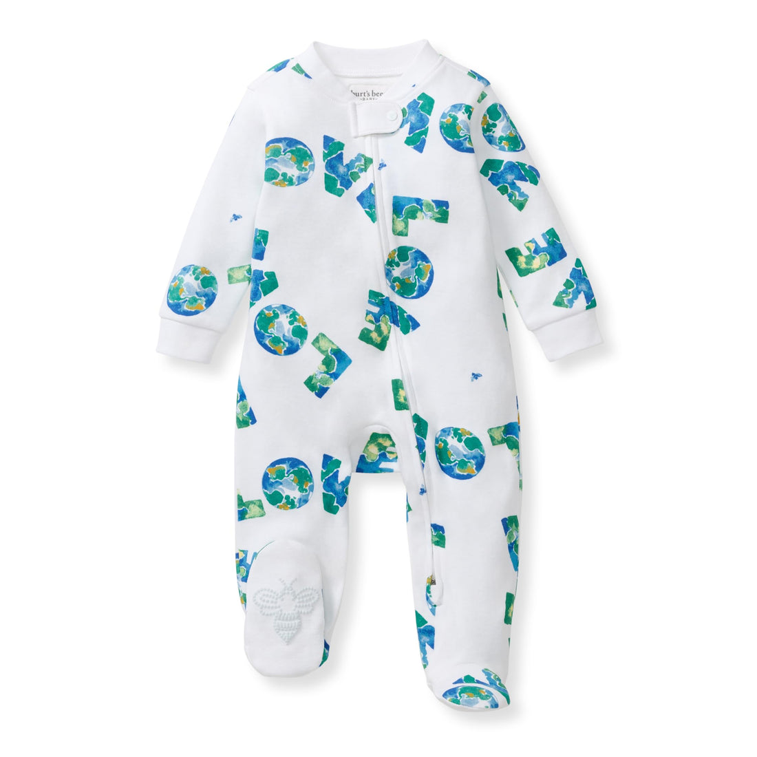 Burt's Bees Baby Organic Cotton Sleep and Play Footed Pajamas for Boys