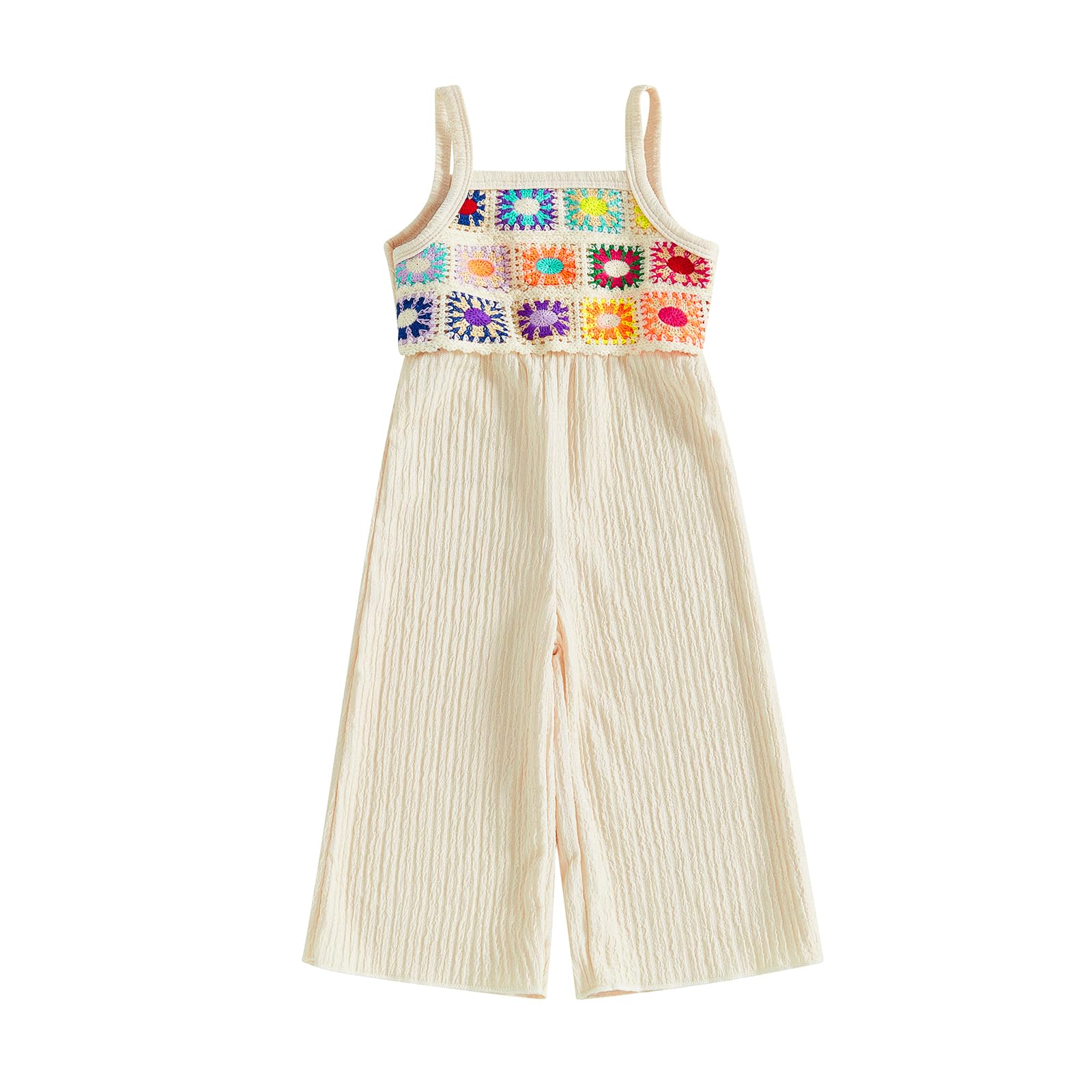 Baby Girl Outfits Crocheted Ruffled Camisole And Elastic Pants Set 6 12 18 24 Months 2 3 4 T WEBE CLOTHING