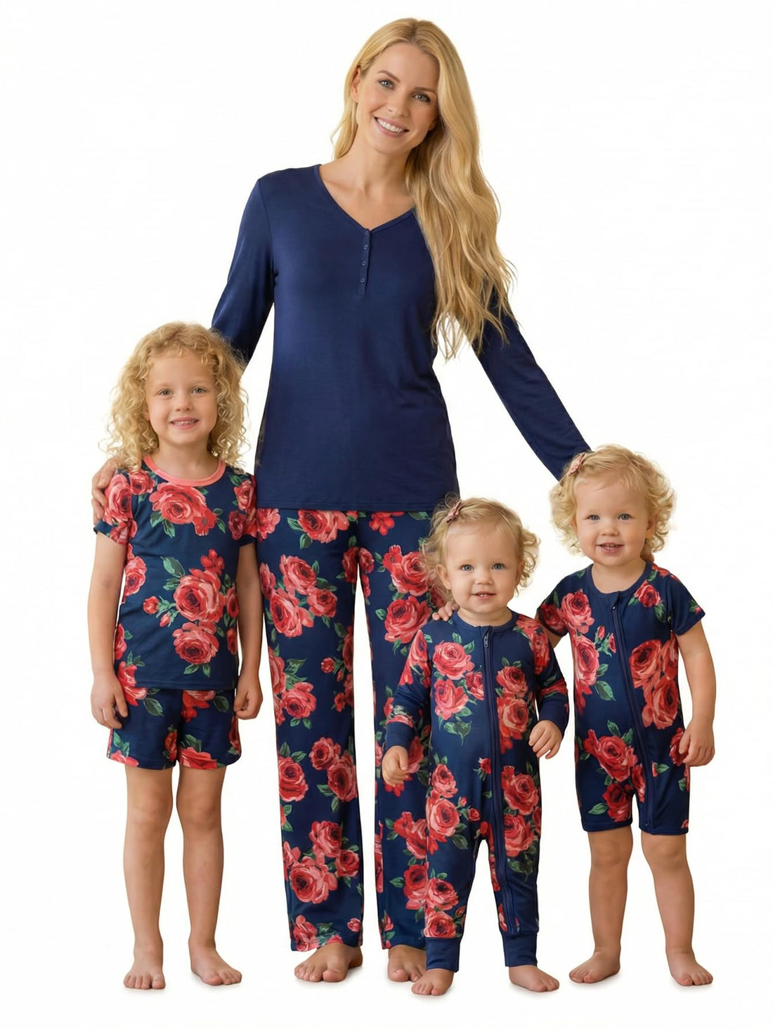 MOSSRIVER Family Pajamas Matching Sets Long Sleeve Henley Shirts Button Down Graphic Tops Cute Pjs Pants Sets Holiday Outfits