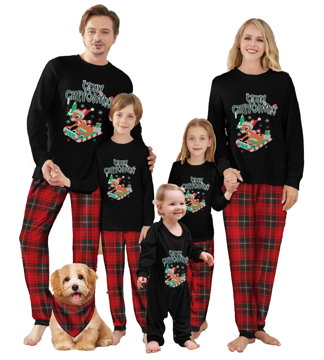 WephuPSho Christmas Family Matching Pajamas, Festive Xmas Jammies Sets for the Whole Family, Holiday Pjs Christmas
