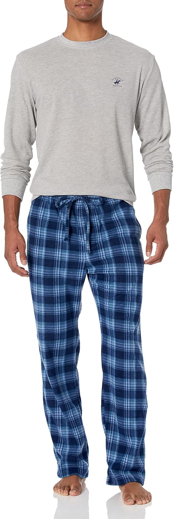 Beverly Hills Polo Club Men's Beverly Hills Polo Polar Fleece Set W/Ls Thermal Top WEBE CLOTHING