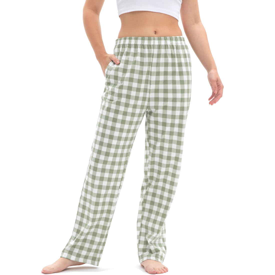 SAMGU Women's Pajama Pants, Soft Cotton Sleep Lounge Pants, Comfy Homewear pjs, Elatic Waist Pajama Bottom Pants for Women