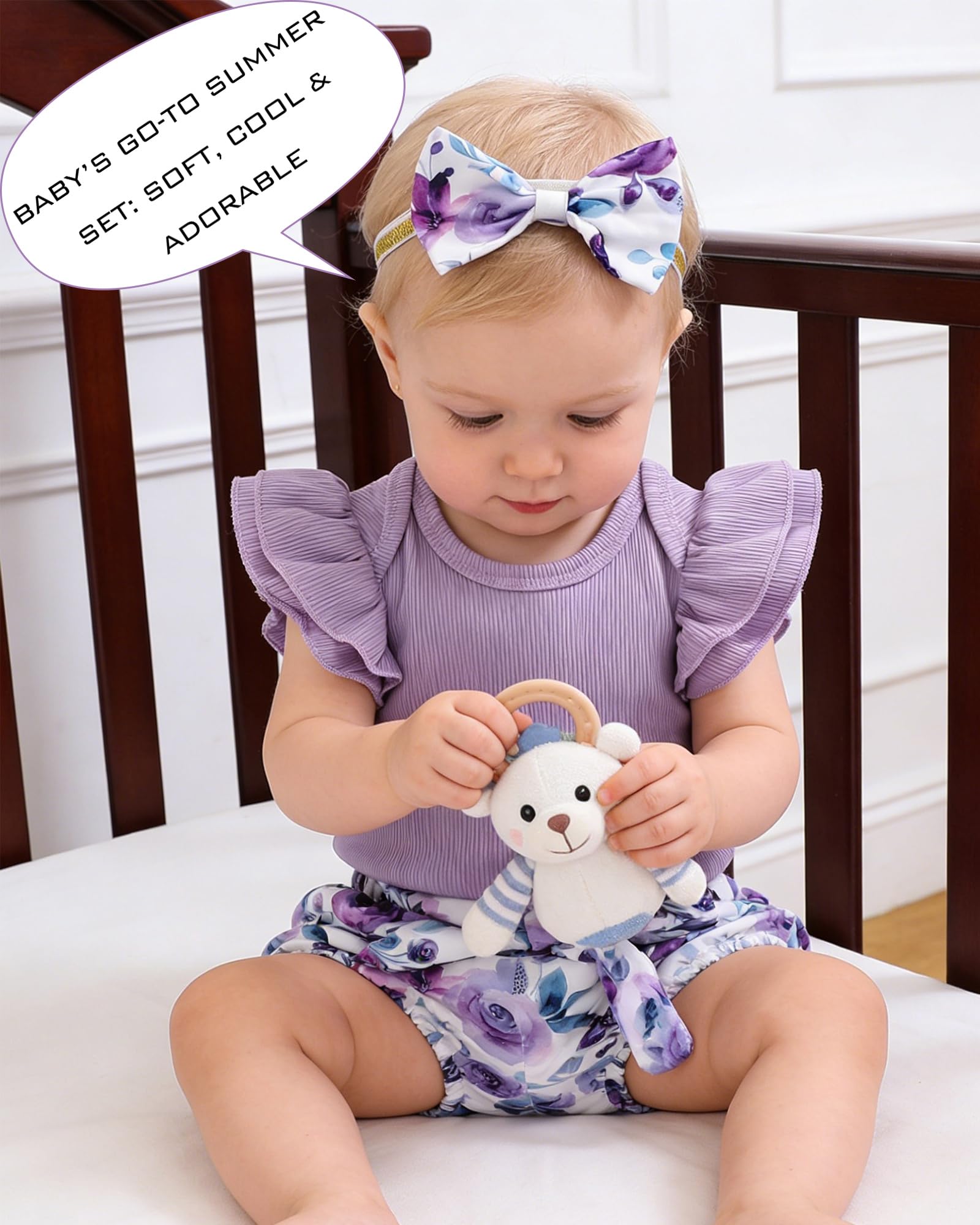 Newborn Infant Clothes Baby Girl Dress Summer Toddler Outfit Cute Girl Romper Skirt Set+Headband WEBE CLOTHING
