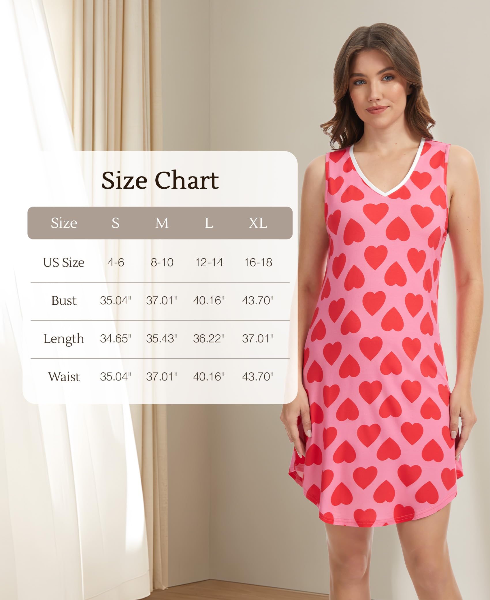 LazyCozy Bamboo Viscose Nightgowns for Women, Soft Sleeveless Night Shirts | V-Neck Tank Sleep Shirt, Short Night Dress Pajamas, Cooling, Moisture-Wicking Sleepwear for Hot Sleepers, Night Sweats WEBE CLOTHING