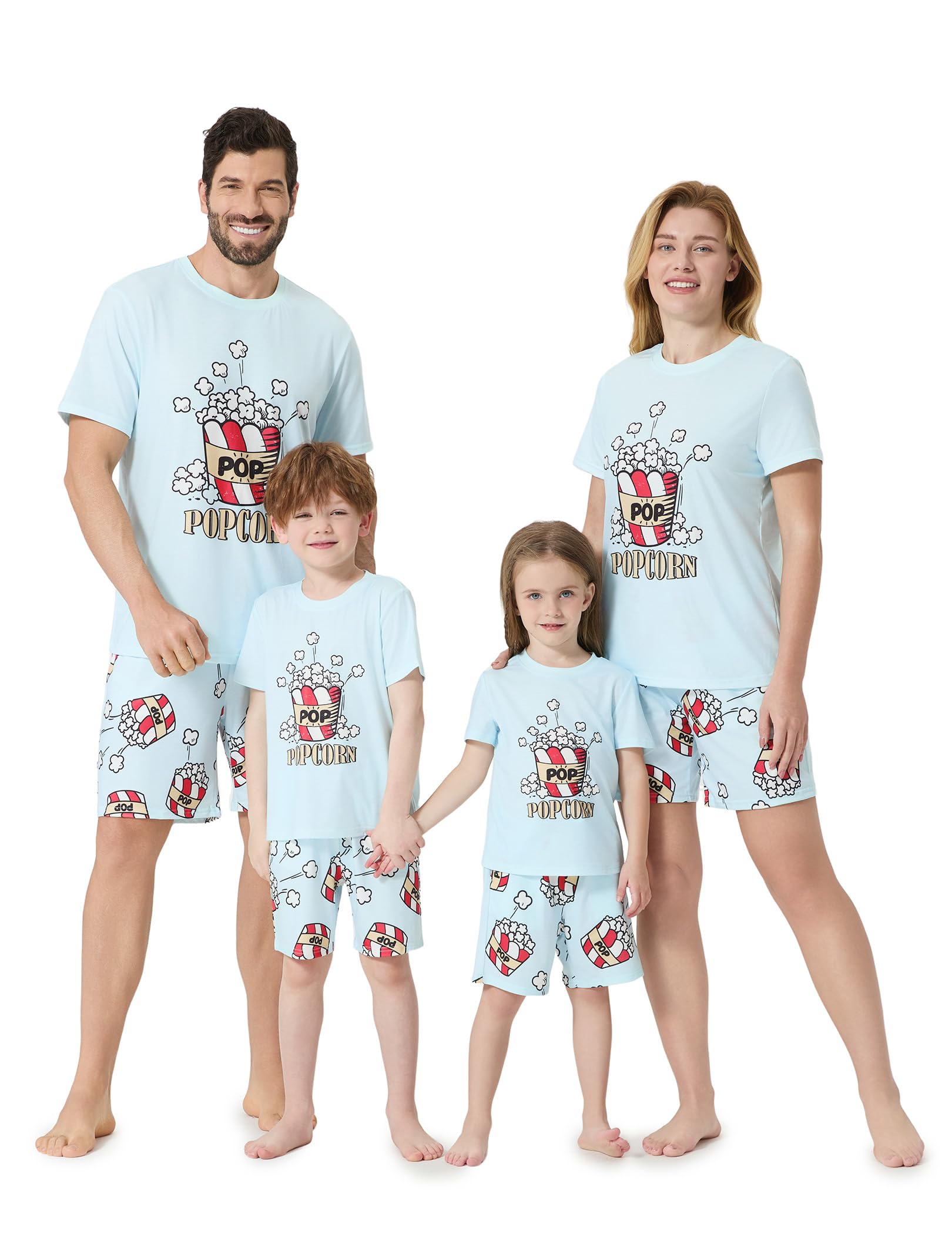 PATPAT Family Matching Short Sleeve Pajama Sets - Perfect for Family Photos & Holiday Celebrations WEBE CLOTHING