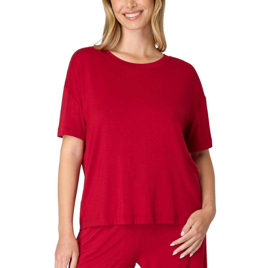 Bali Women's Sleepwear T-Shirt, Breathe Short-Sleeve Pajama Tee, Boxy Sleepwear Tee for Women WEBE CLOTHING