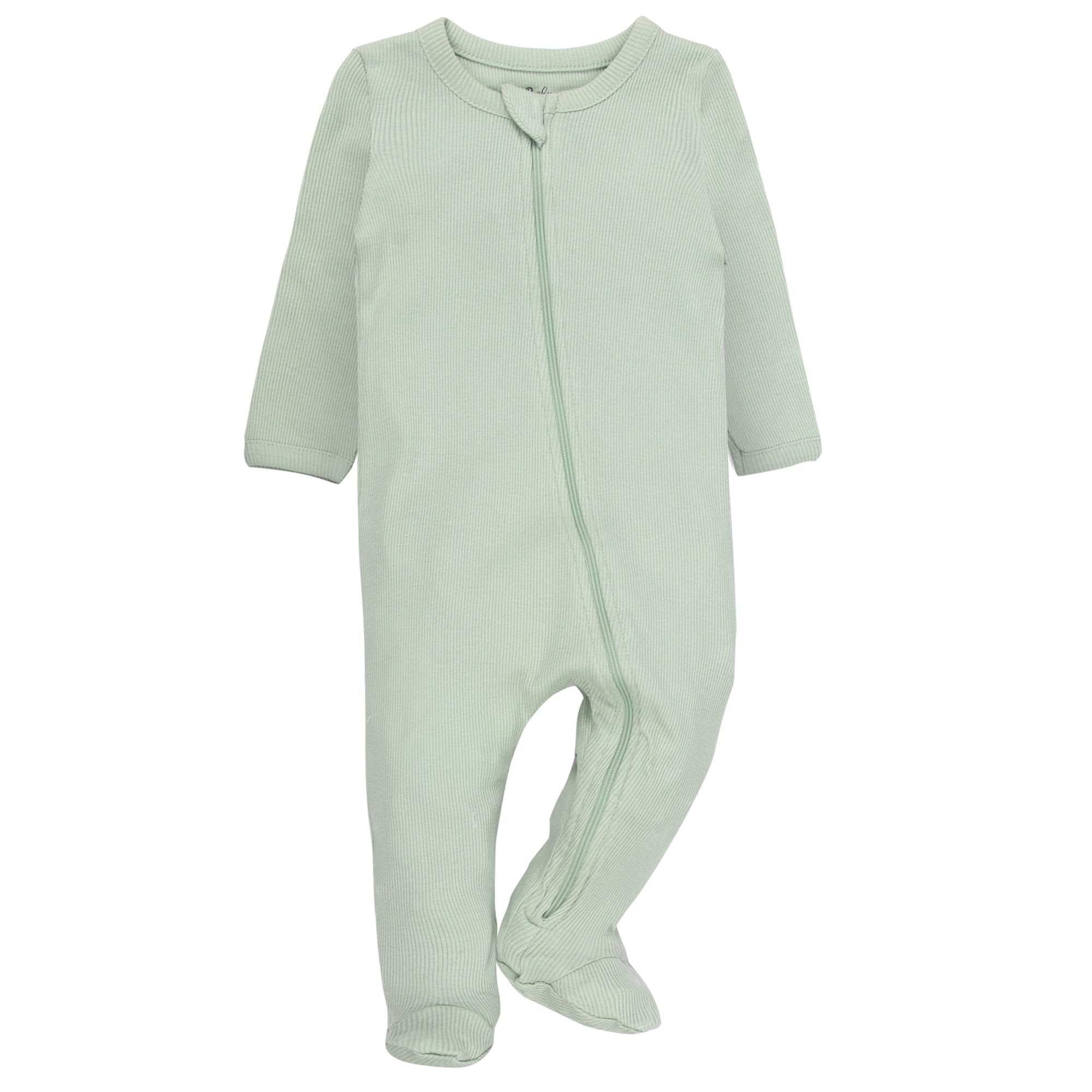 Baby Essentials Baby Girls 4 Piece Outfit Set – Footie Sleepwear Pajama Bodysuits – Spring & Summer Baby Clothes Gift Set