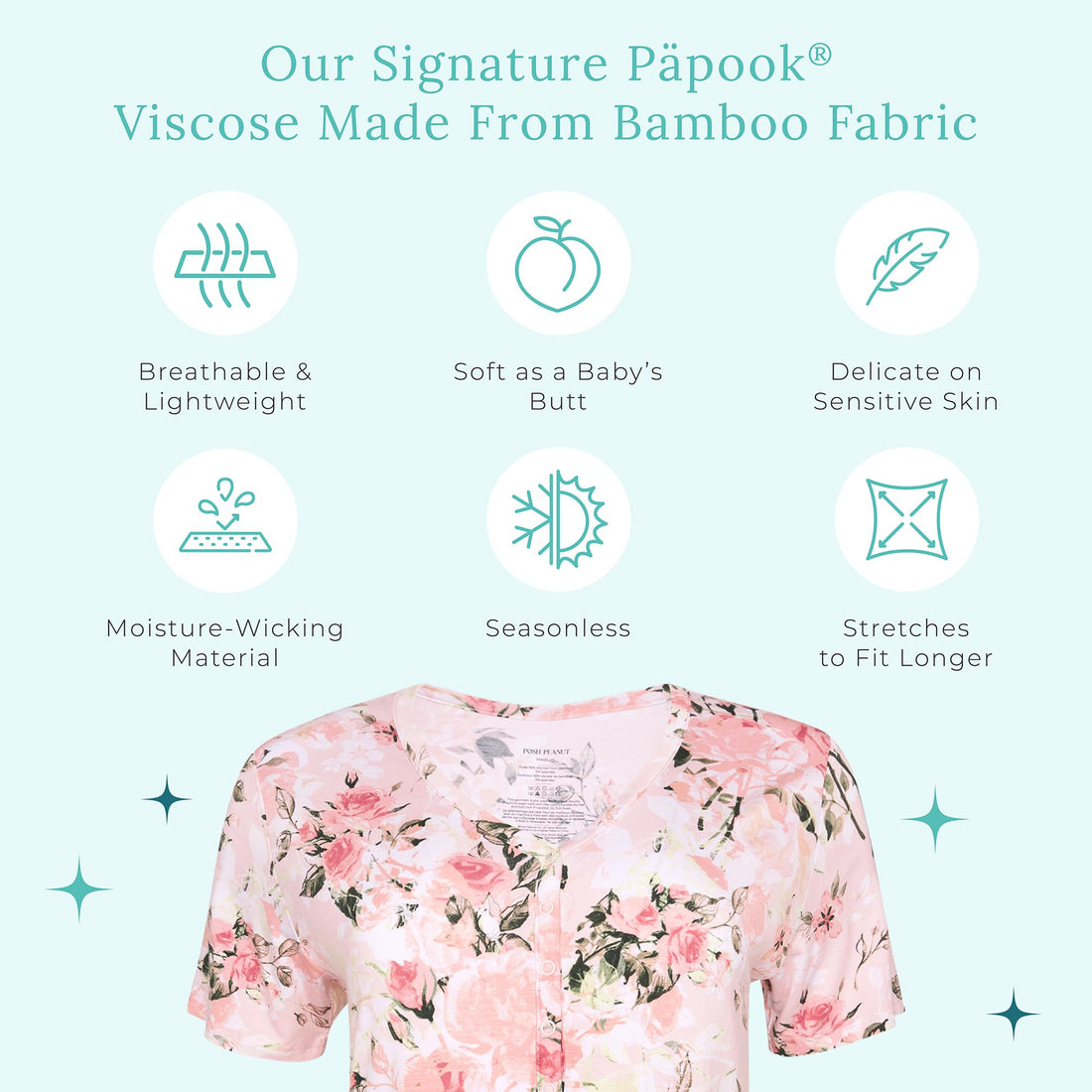 Posh Peanut Adult Pajamas Set - Two Piece Loungewear - Soft Viscose from Bamboo Nightwear PJs WEBE CLOTHING