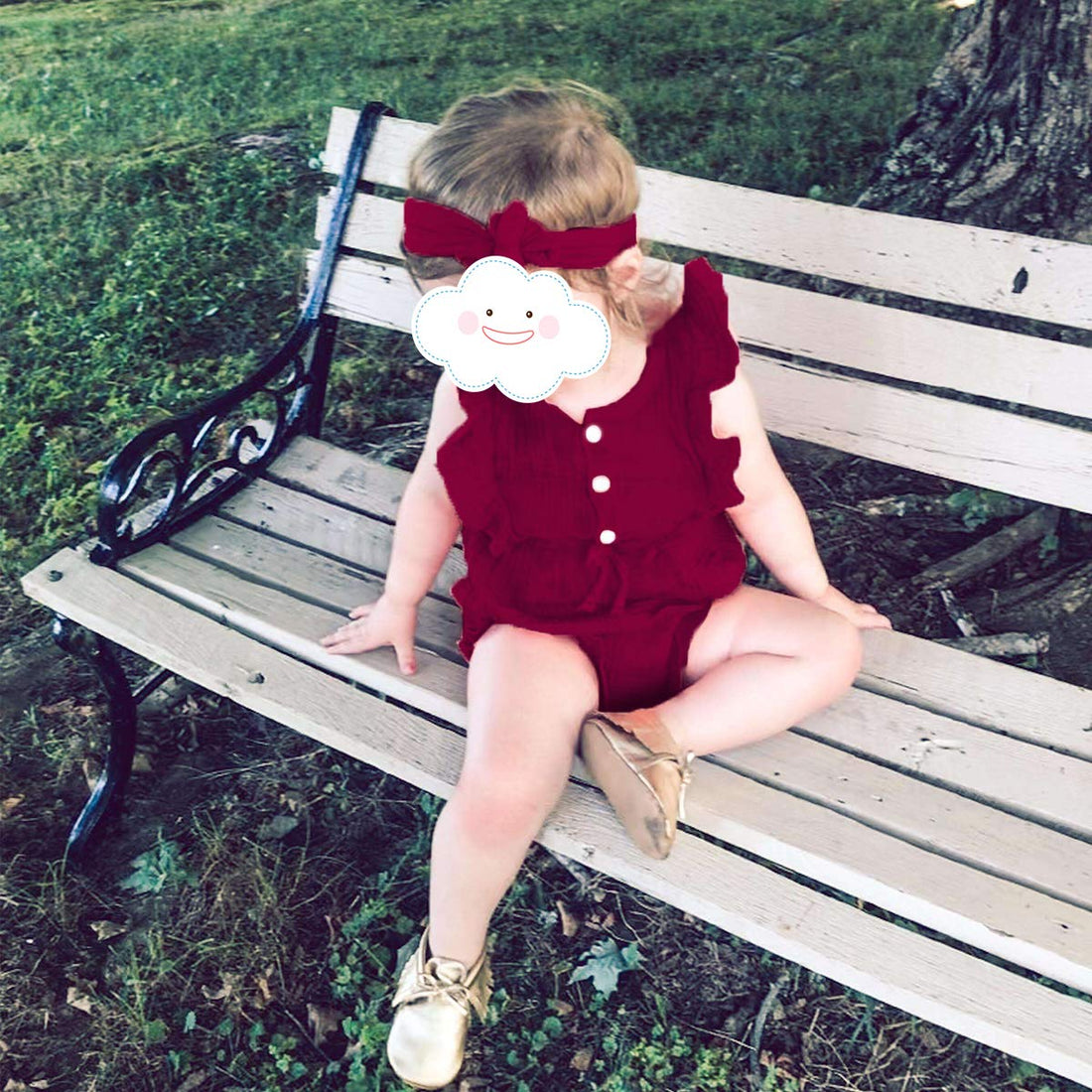 Renotemy Newborn Infant Baby Girl Clothes Rompers Summer Jumpsuits Short Sleeve Romper Infant Baby Clothes Girl WEBE CLOTHING
